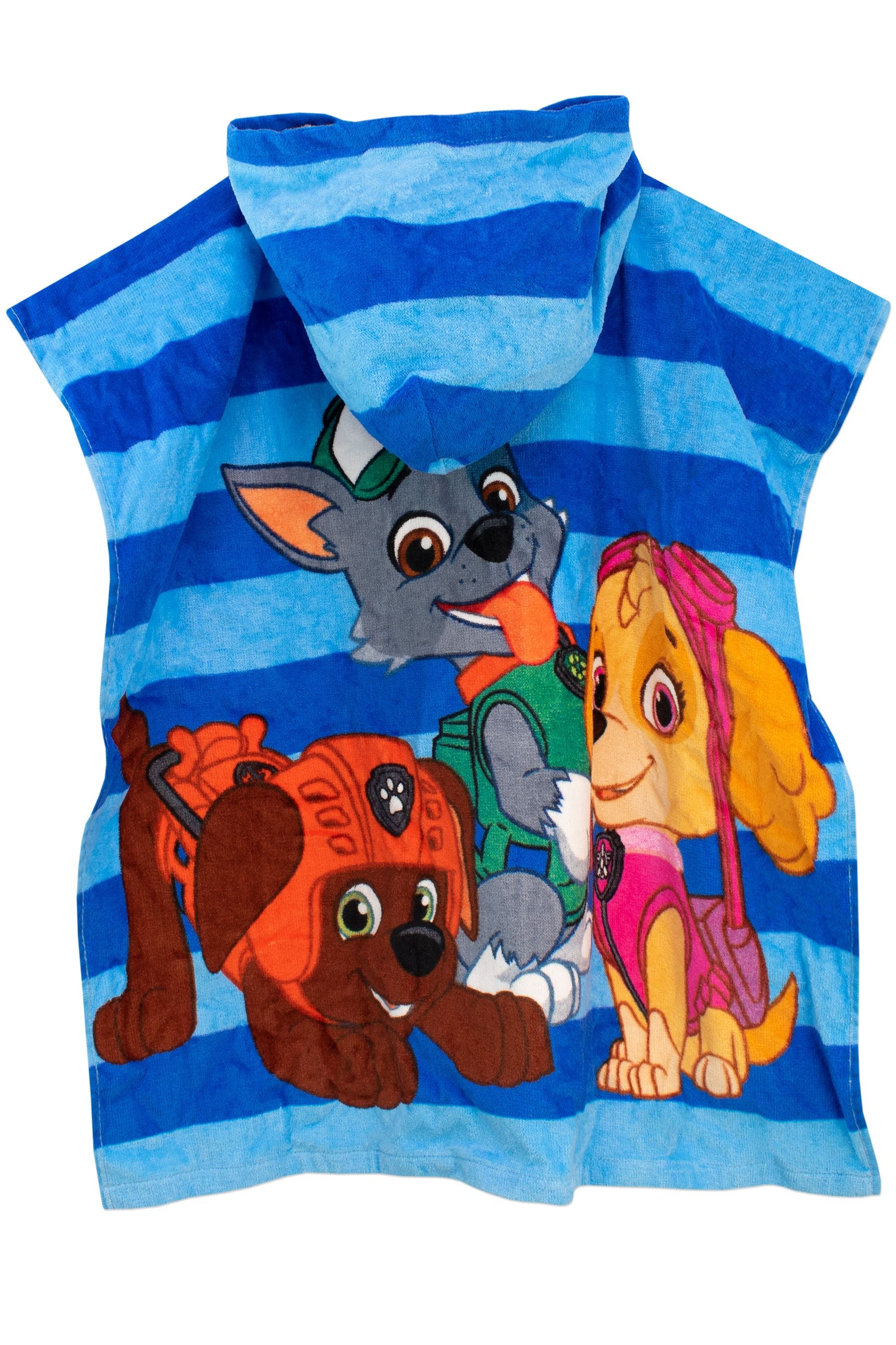 Character Blue Paw Patrol License Kids Printed Poncho