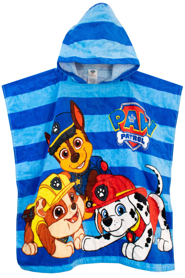 Character Blue Paw Patrol License Kids Printed Poncho