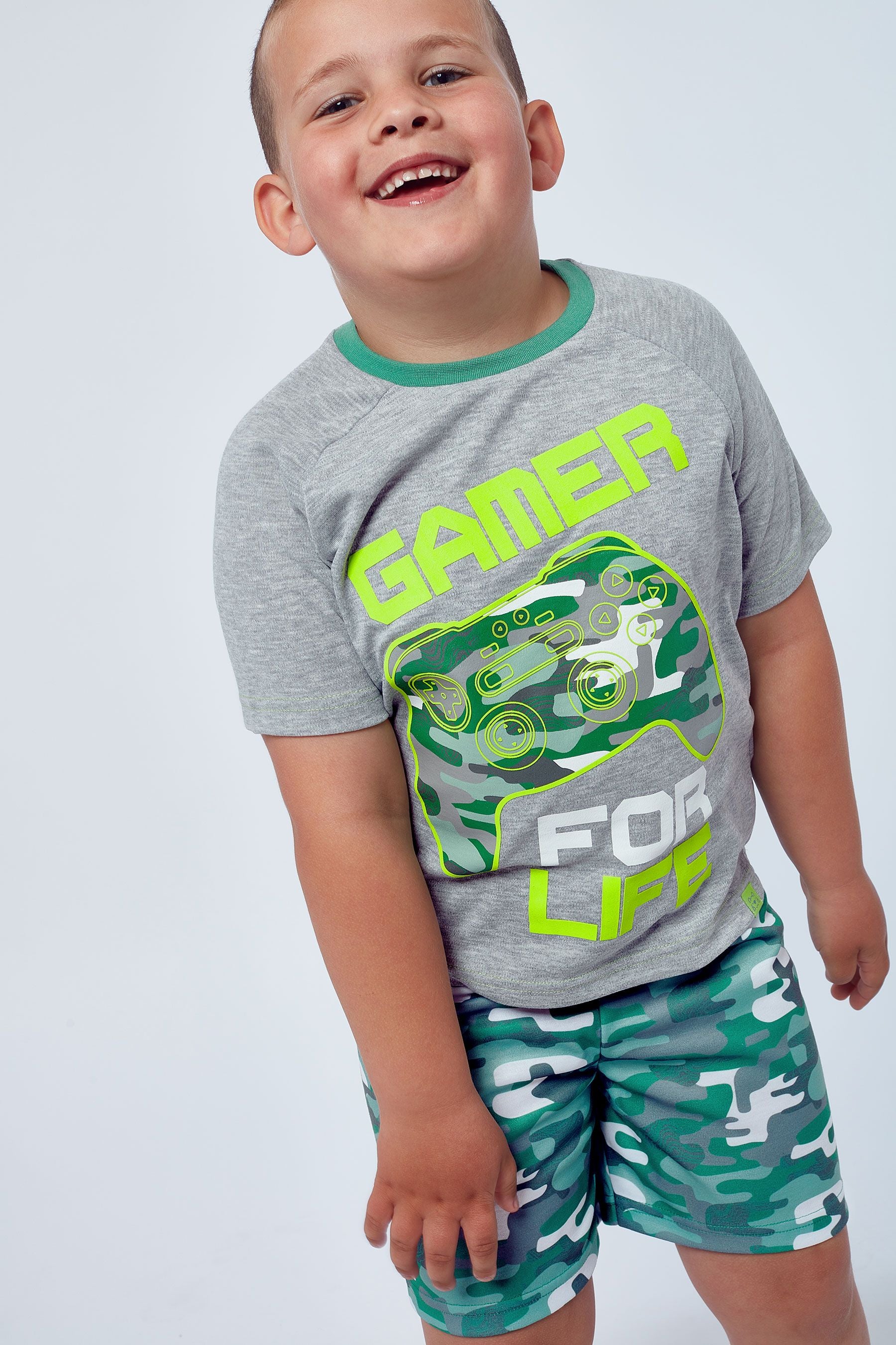 Harry Bear Green Camo Gaming Pyjamas