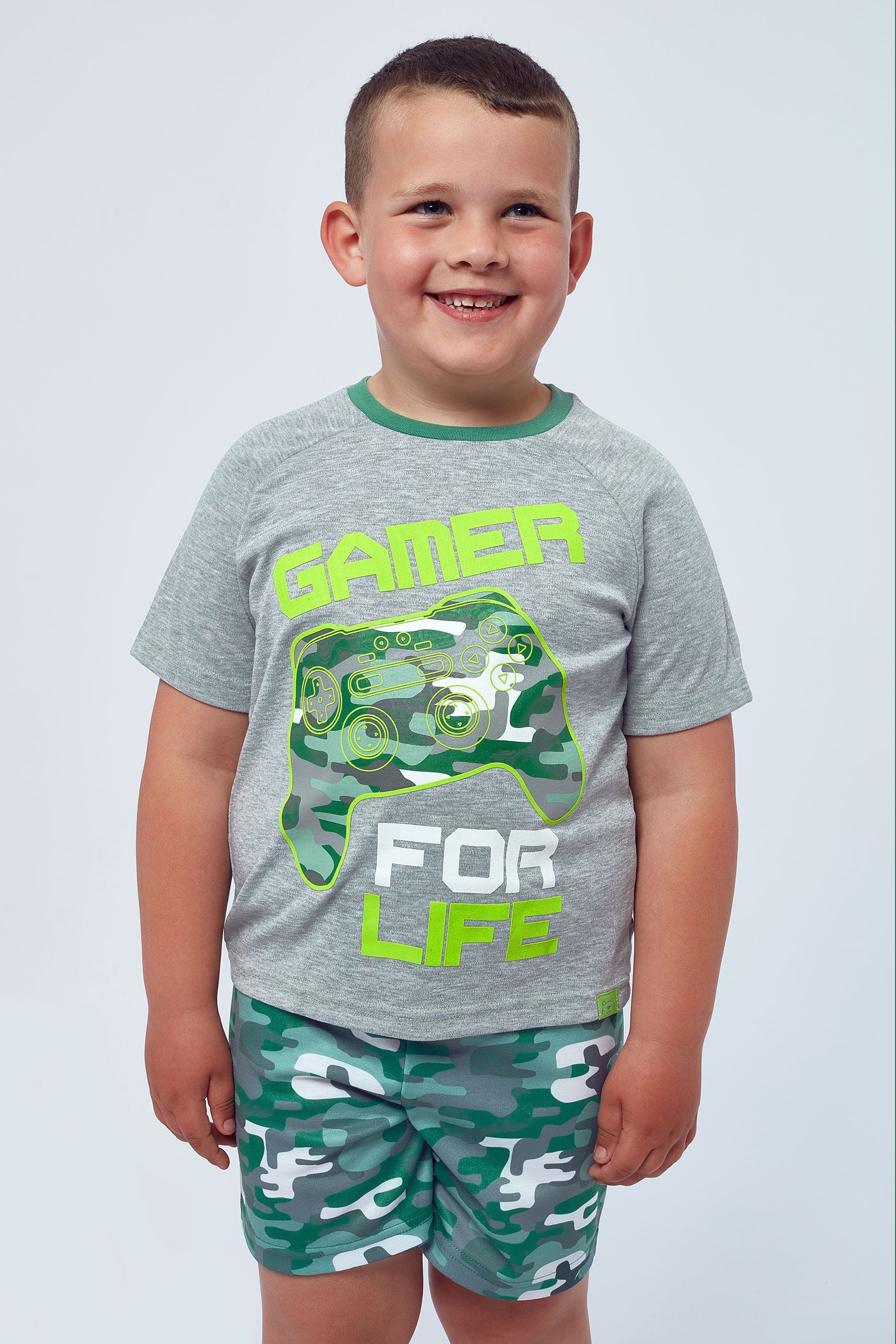 Harry Bear Green Camo Gaming Pyjamas