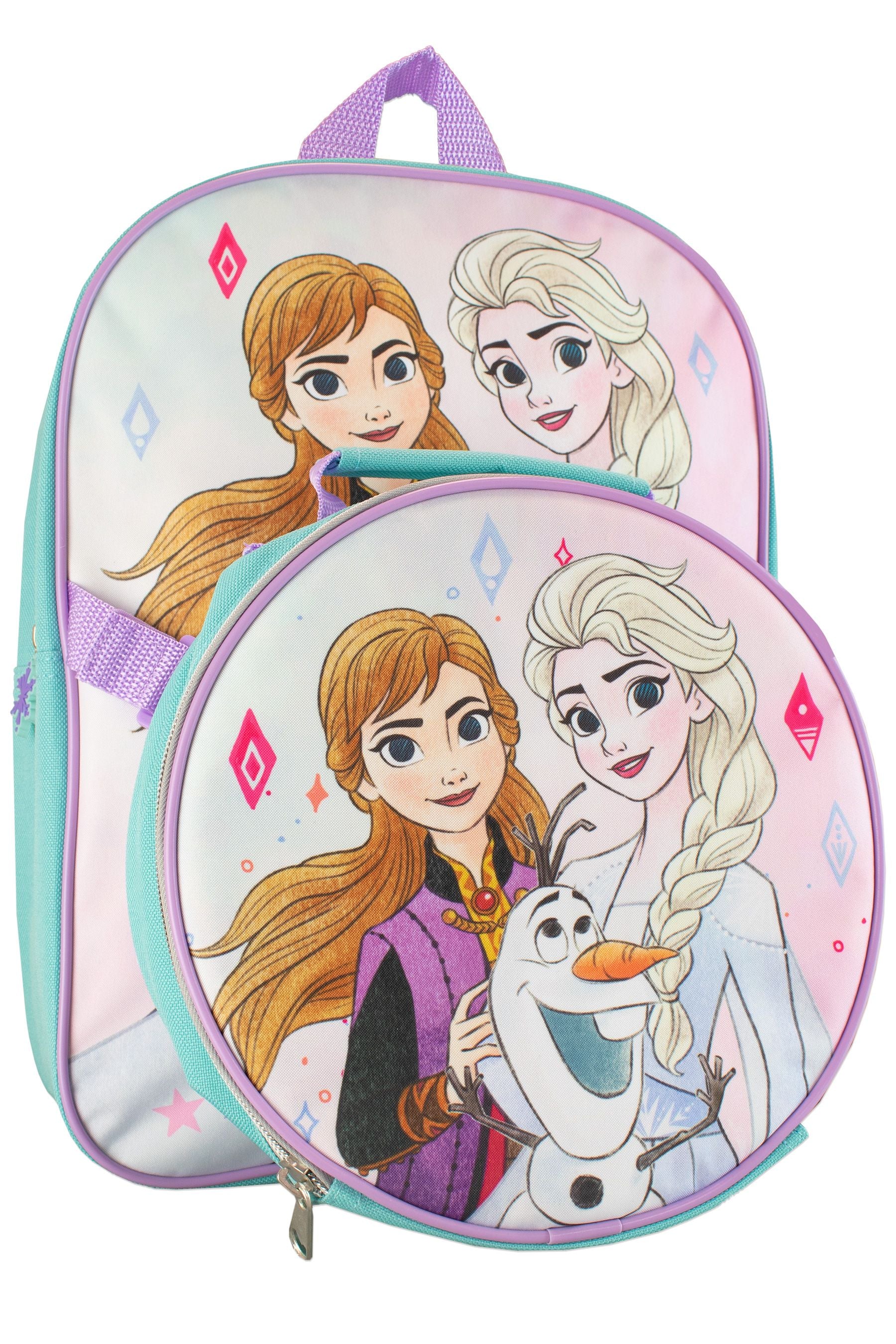 Character Pink Frozen Backpack and Lunch Bag Set