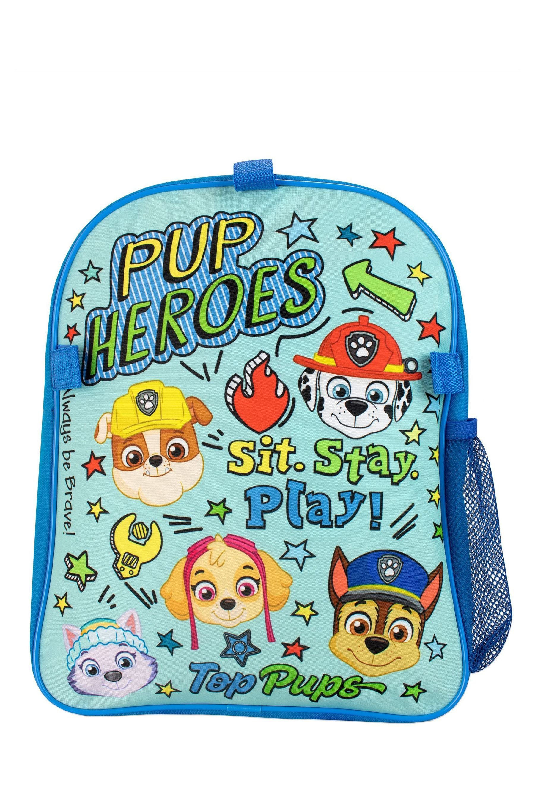 Character Blue Paw Patrol Backpack and Lunch Bag Set