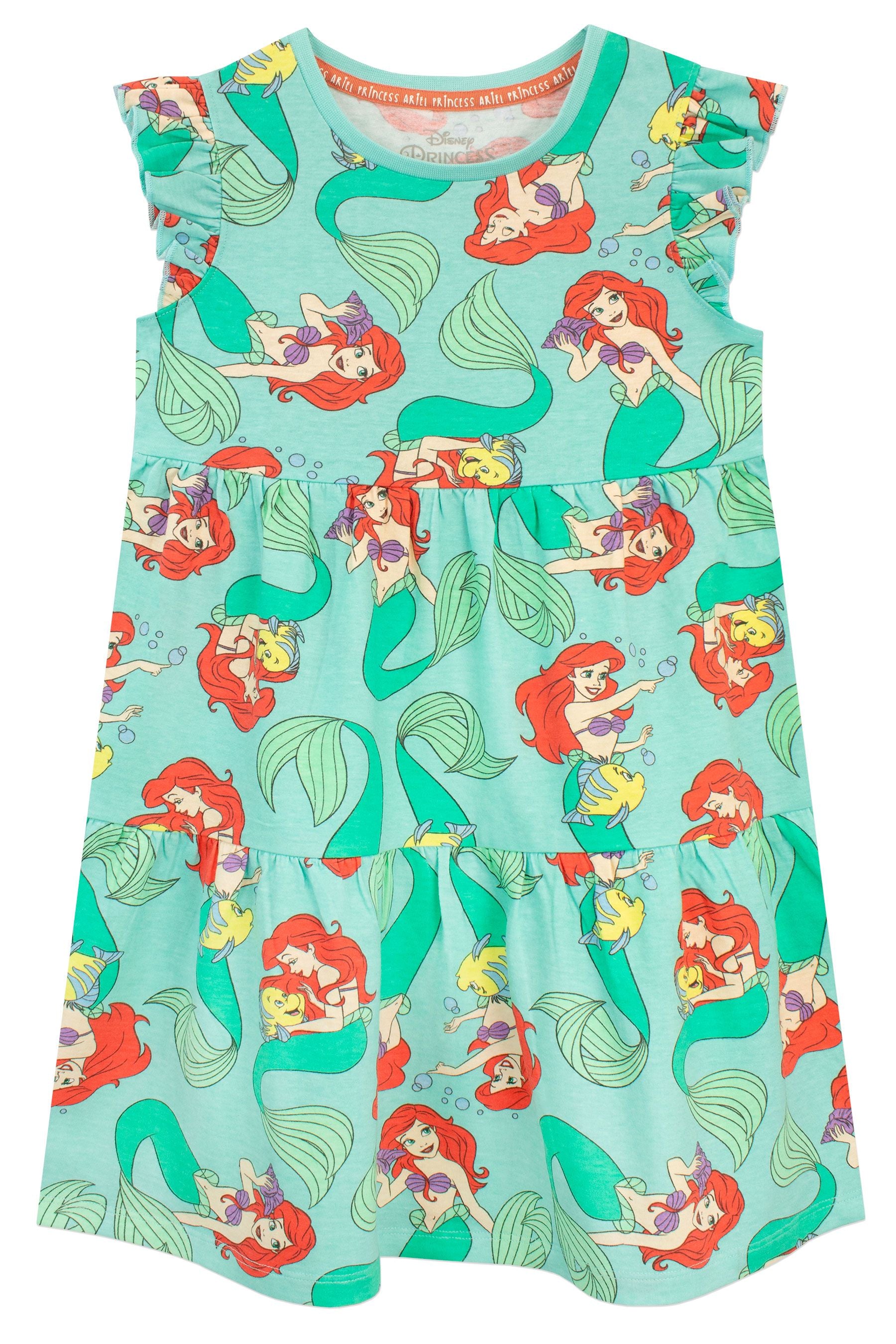 Character Green Ariel Disney Princess Dress