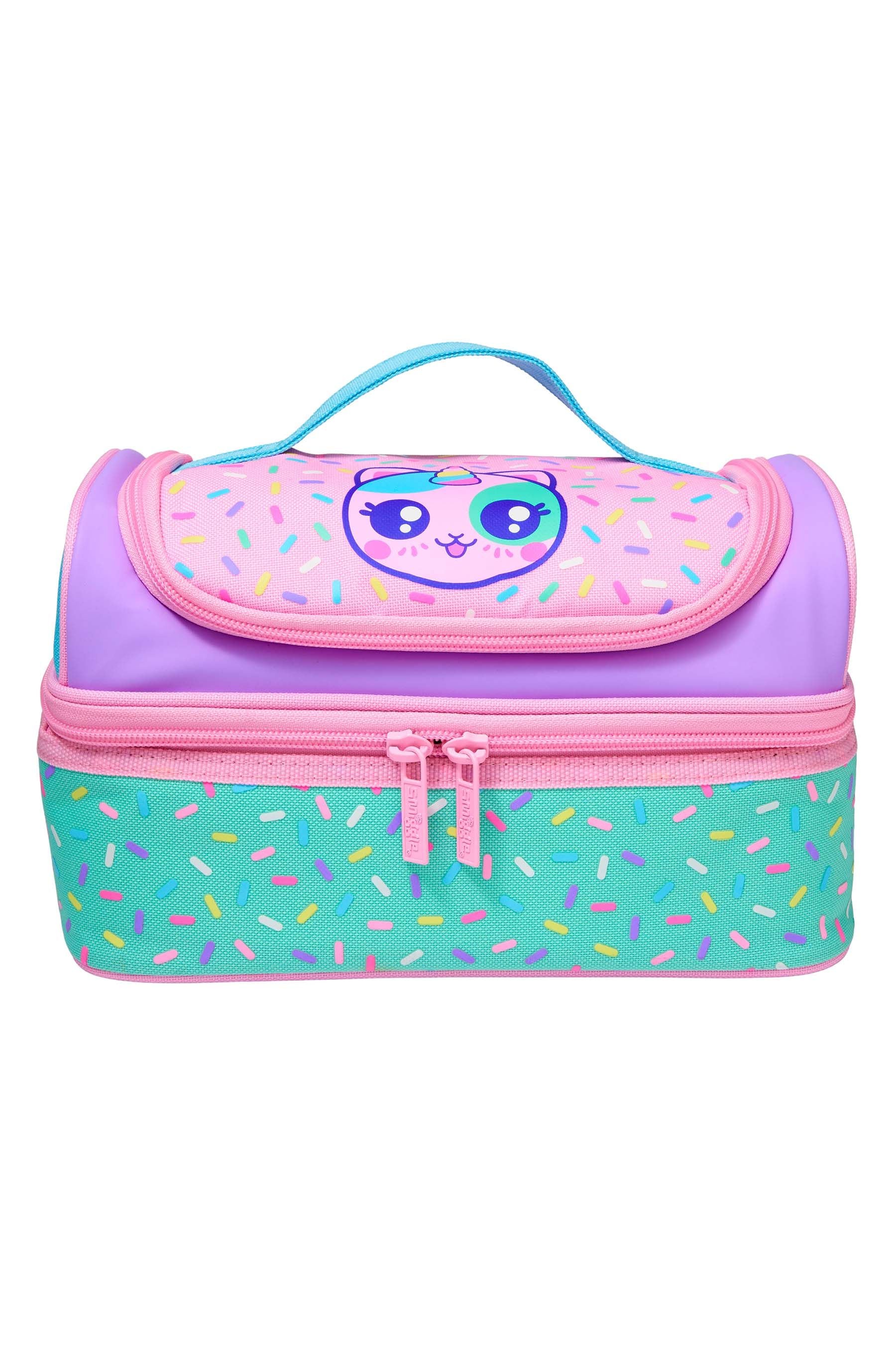 Pink Smiggle Best Budz Double Decker Lunchbox