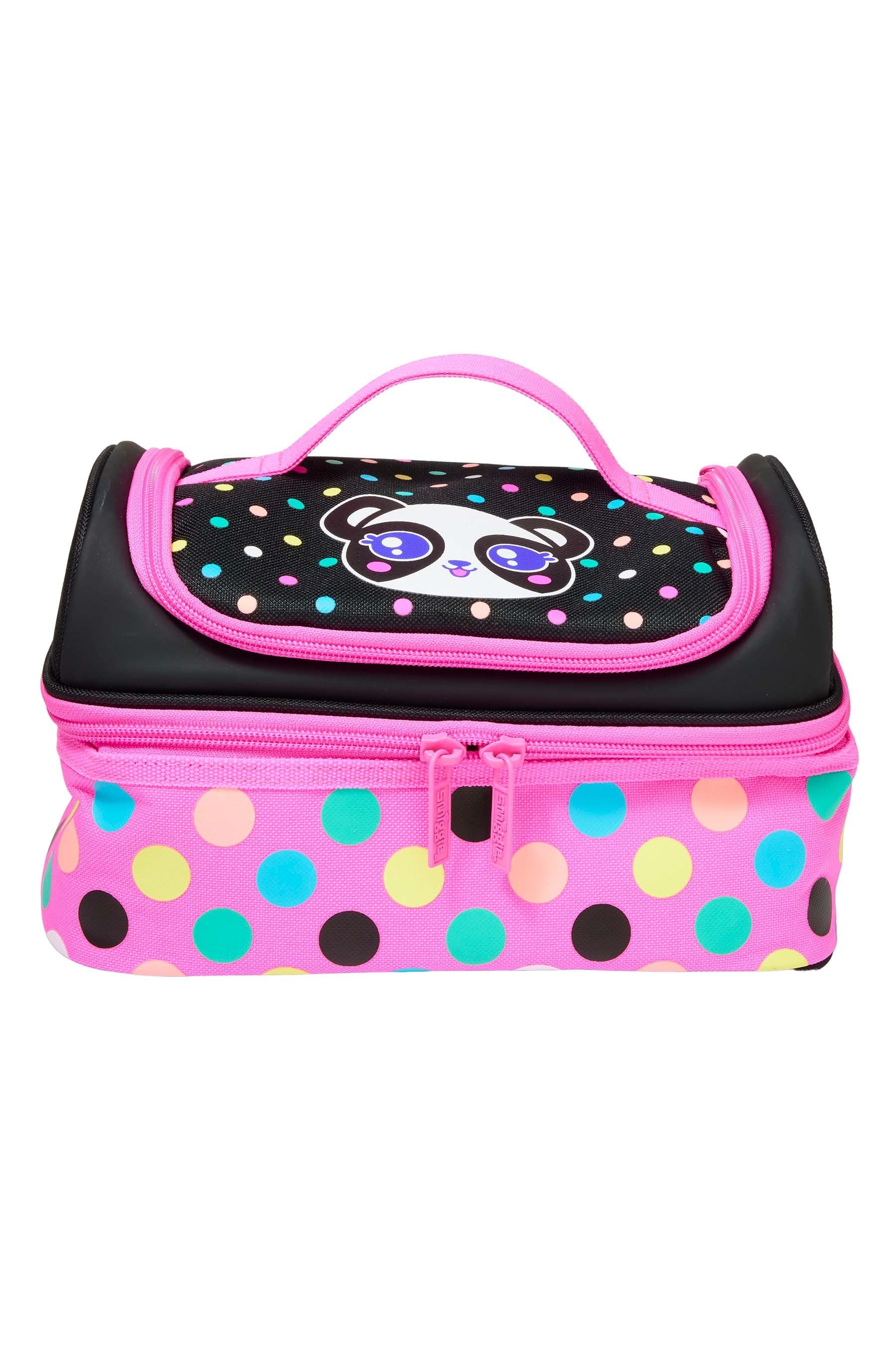 Black Panda Smiggle Best Budz Double Decker Lunchbox