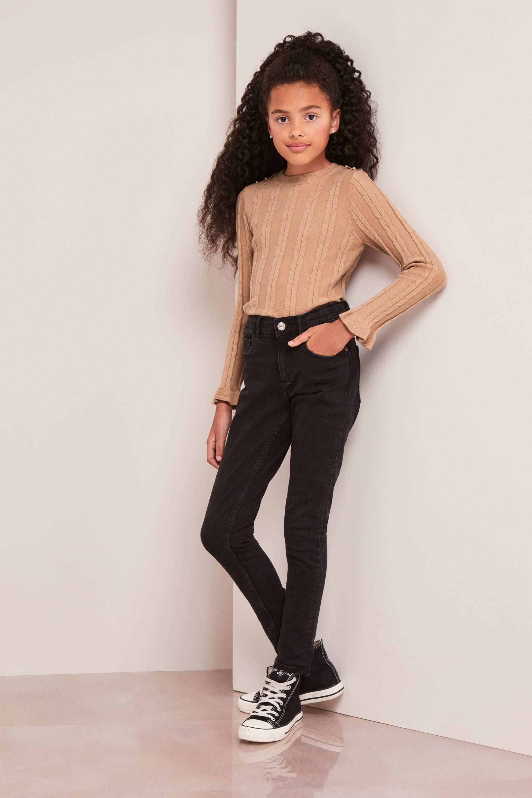 Camel Lipsy Cable Military Jumper