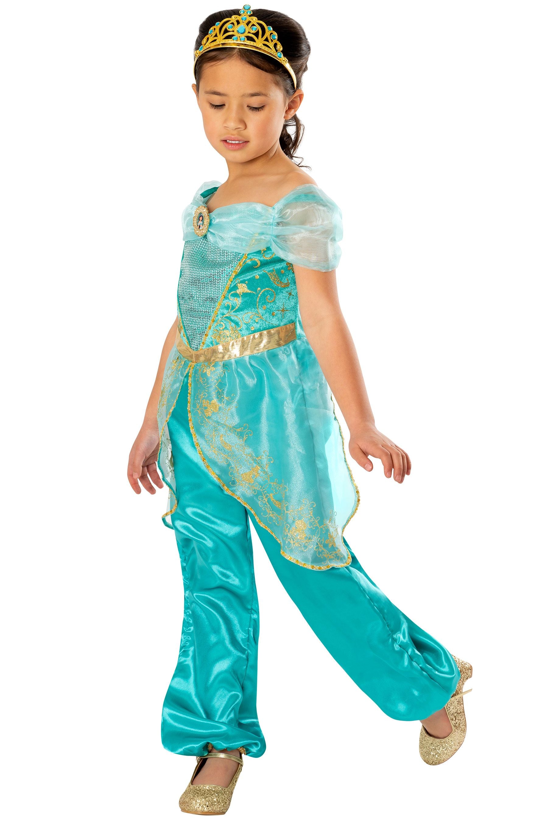 Character Green Jasmine Girls Disney Fancy Dress