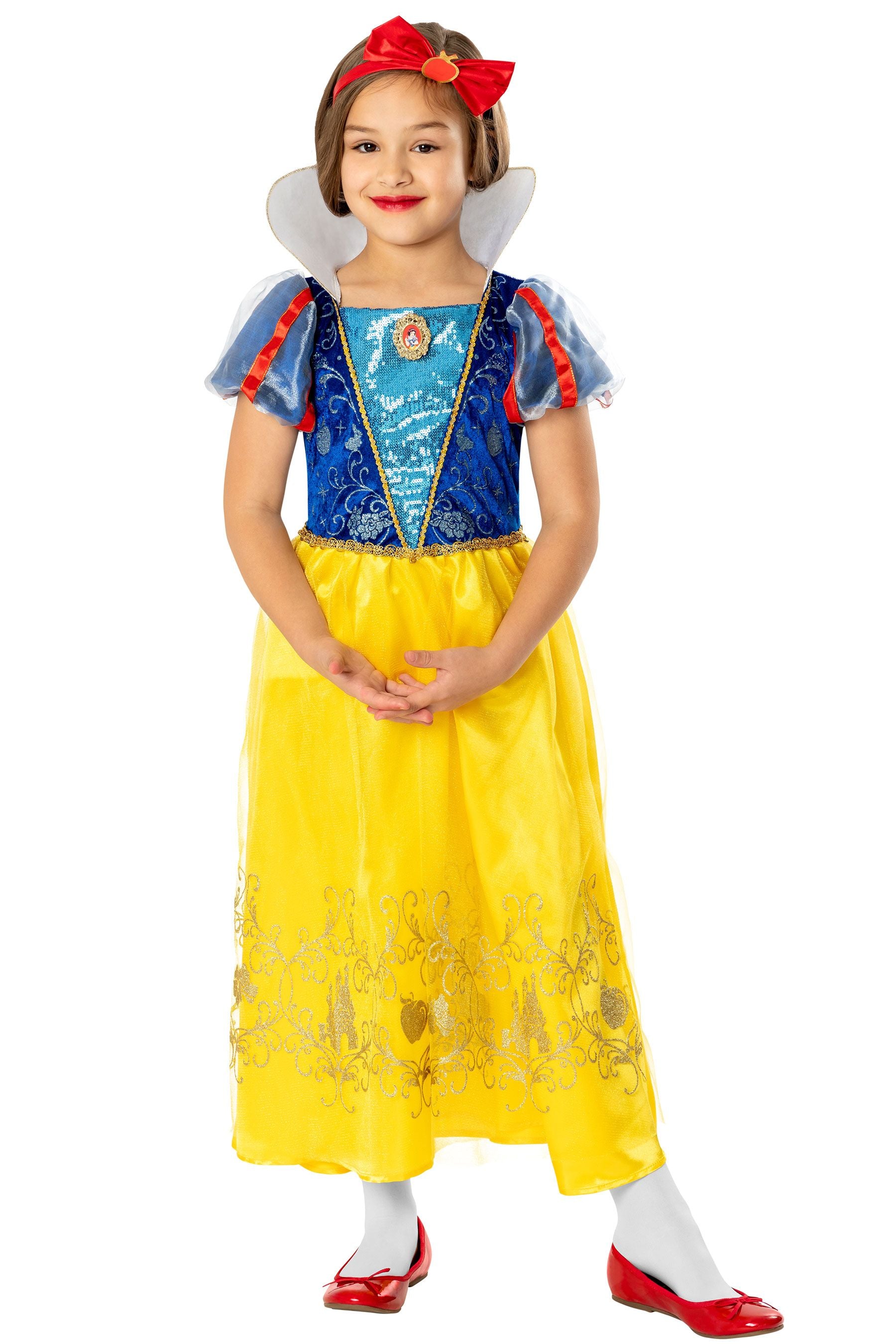 Character Yellow Snow White Girls Disney Fancy Dress