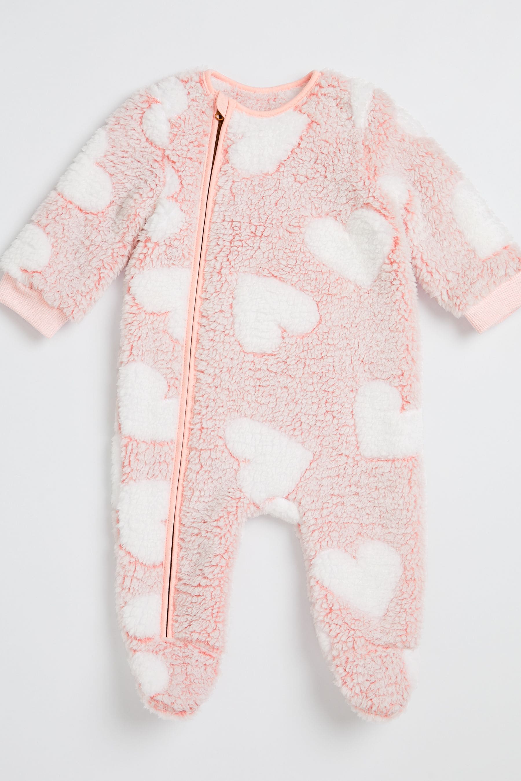 Pink Lipsy Fleece Cosy Sleepsuit