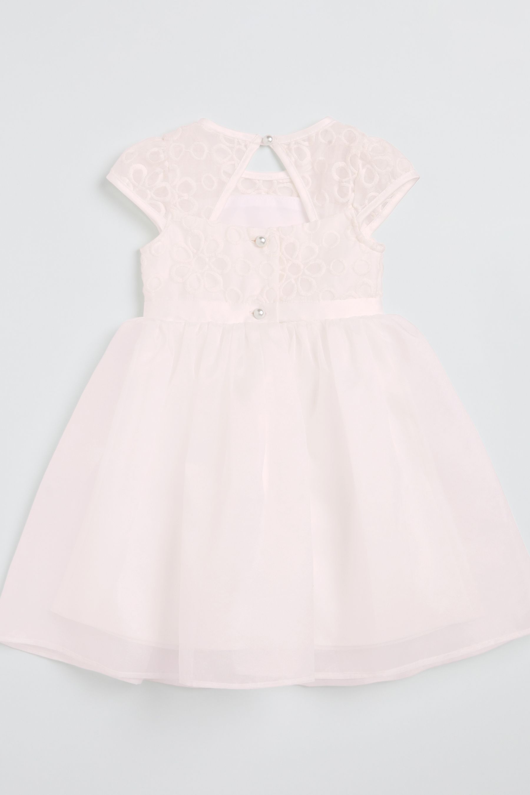 Ivory Lipsy Organza Embroidery Occasion Dress (0mths-6yrs)