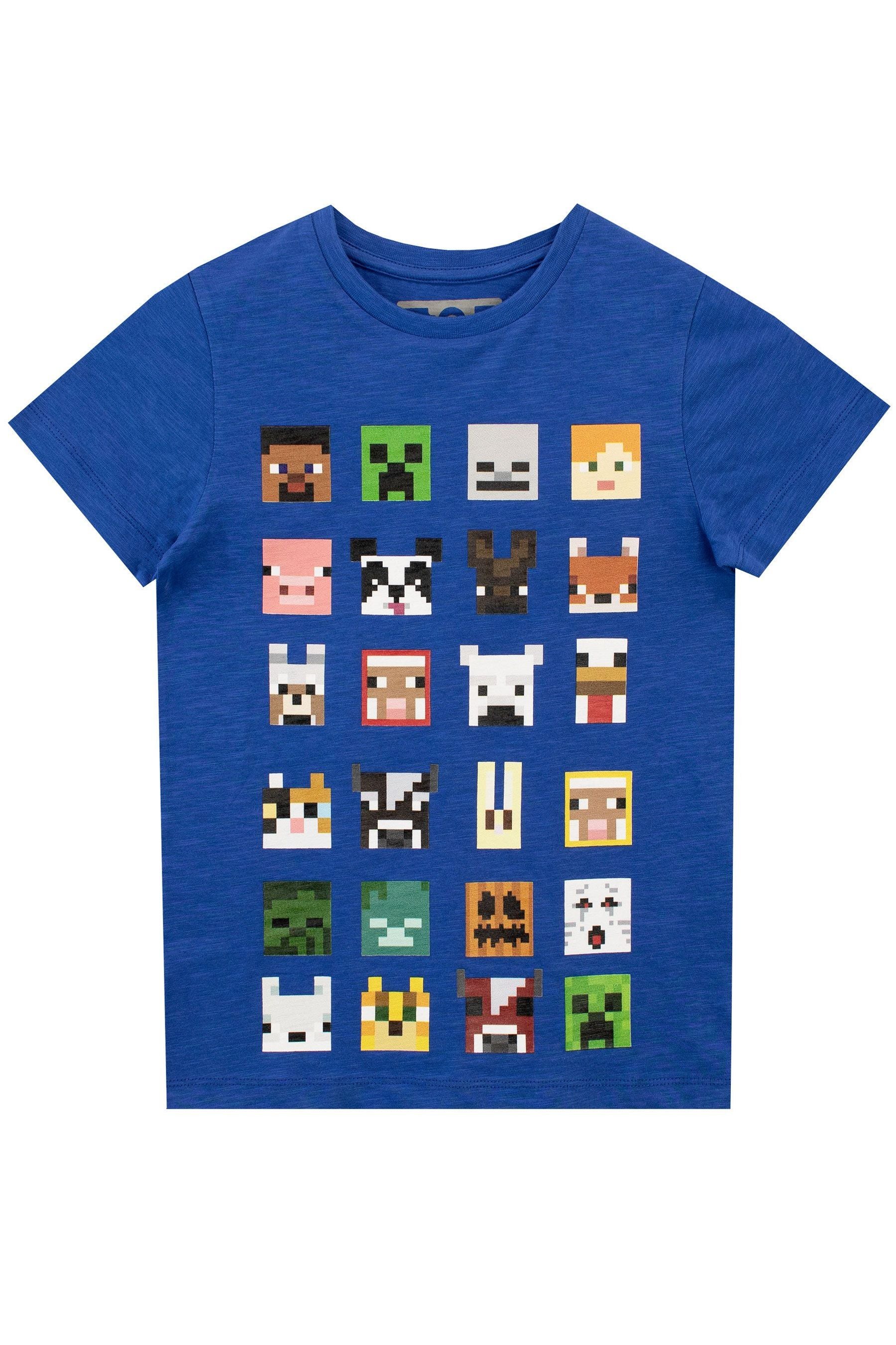 Character Blue Minecraft T-Shirt