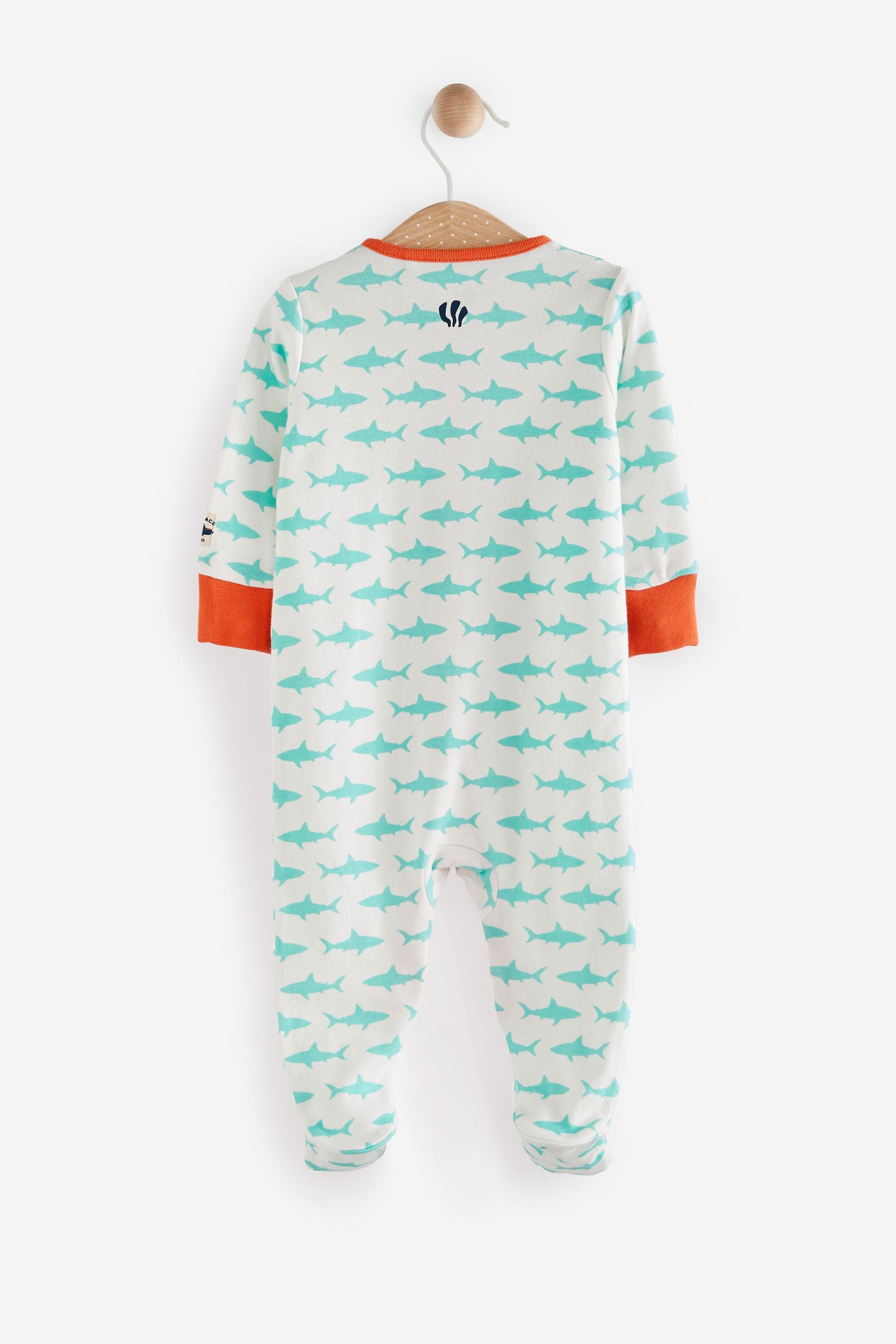 FatFace Baby Crew Printed Sleepsuits 3 Pack