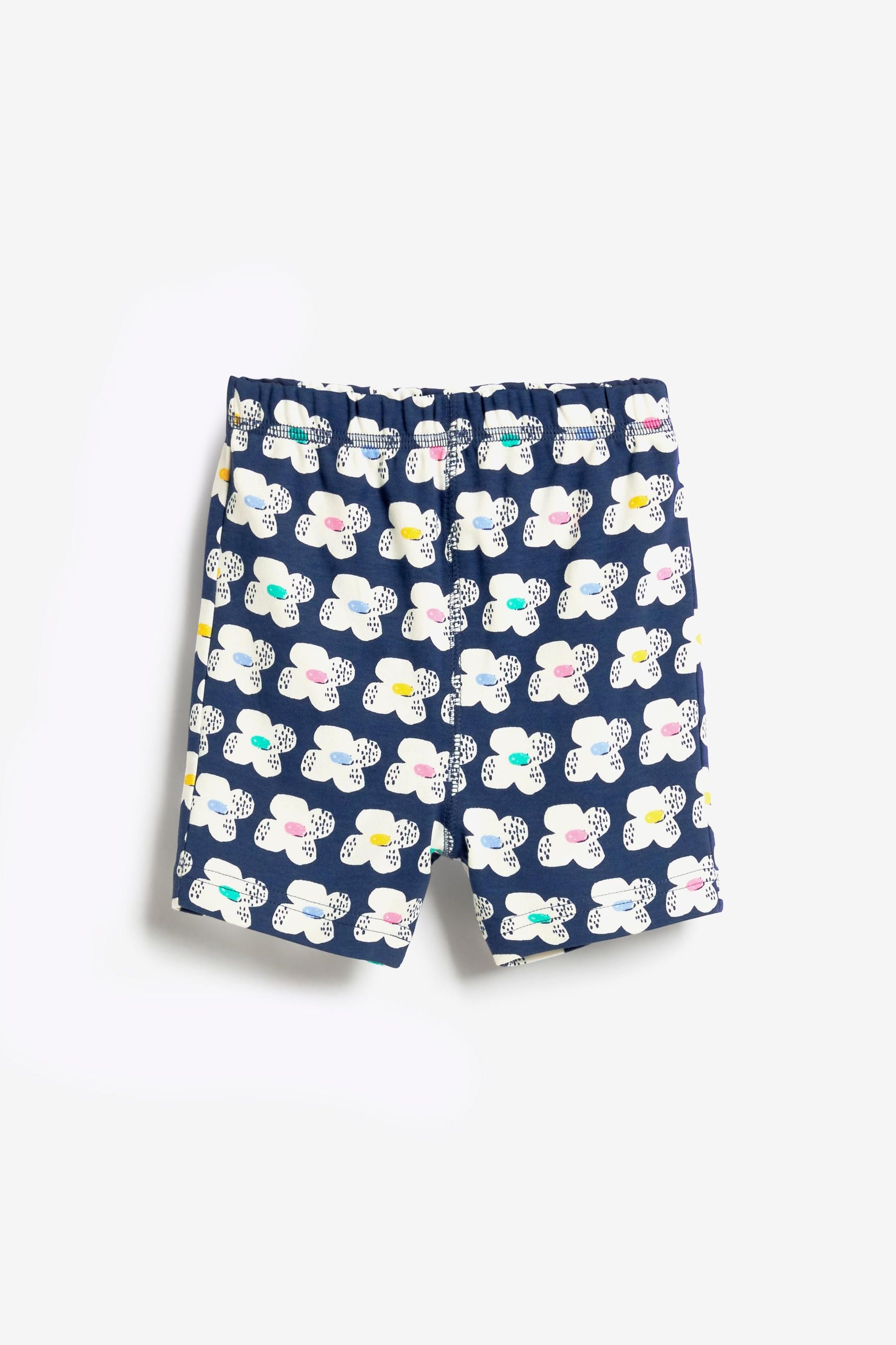 Bright Blue/Pink 3 Pack Floral Short Pyjamas (9mths-8yrs)