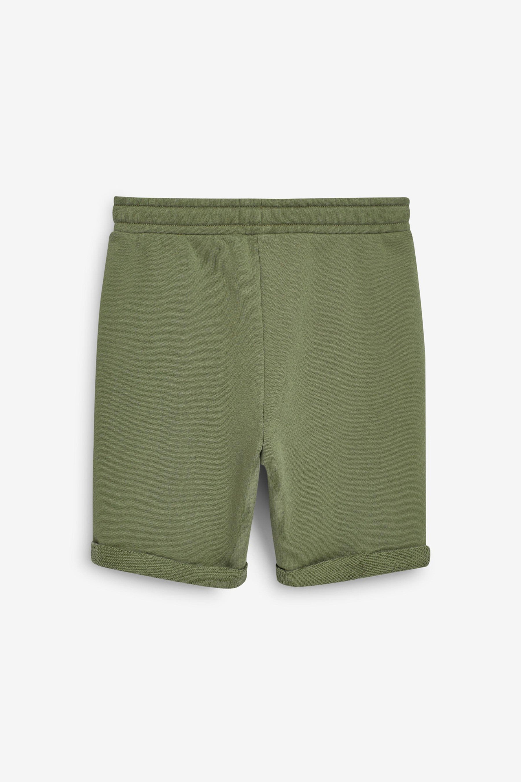 Khaki Green Benetton Logo Shorts