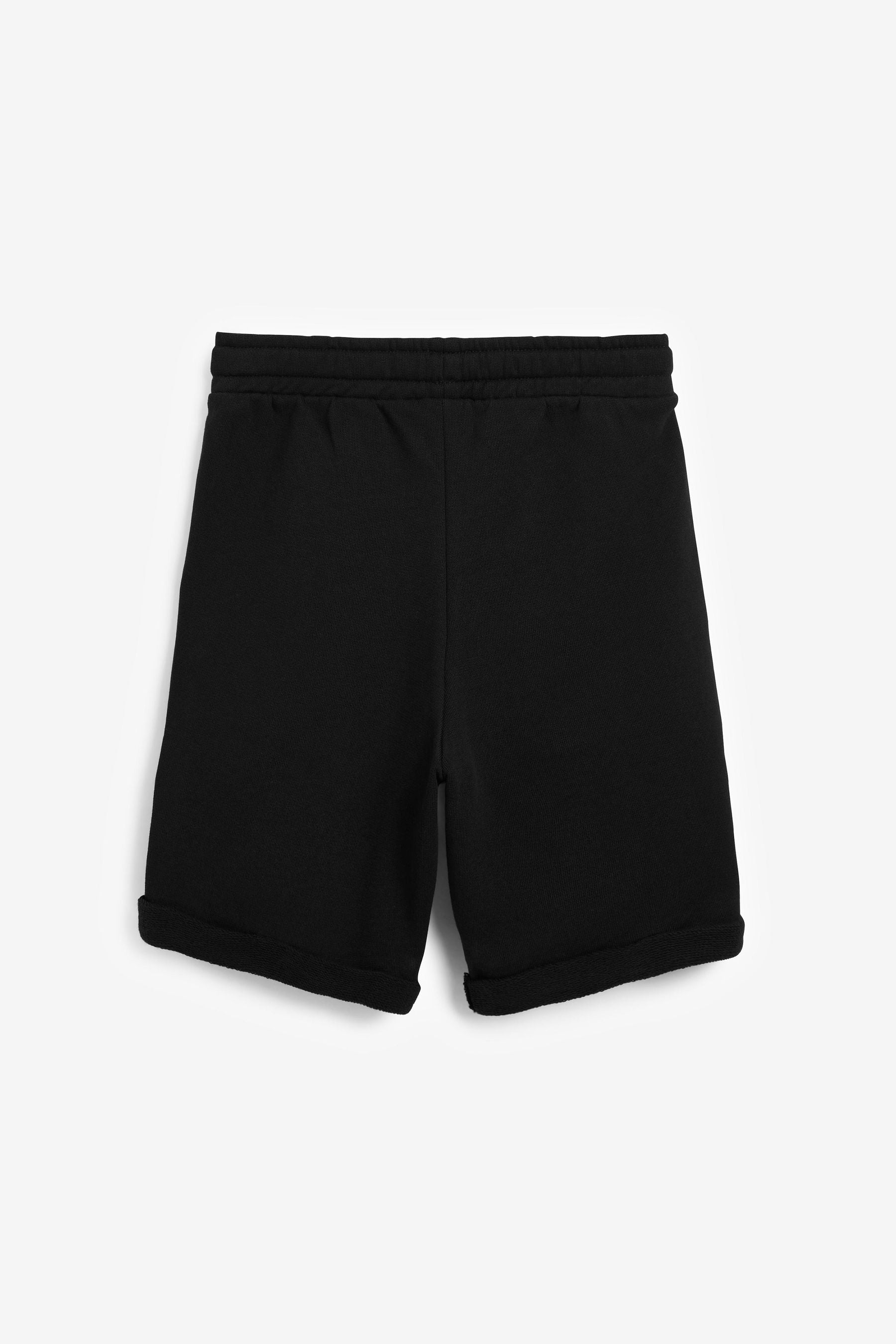 Black Benetton Logo Shorts