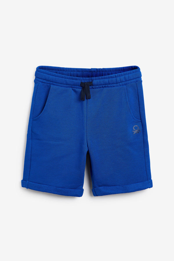 Blue Benetton Logo Shorts