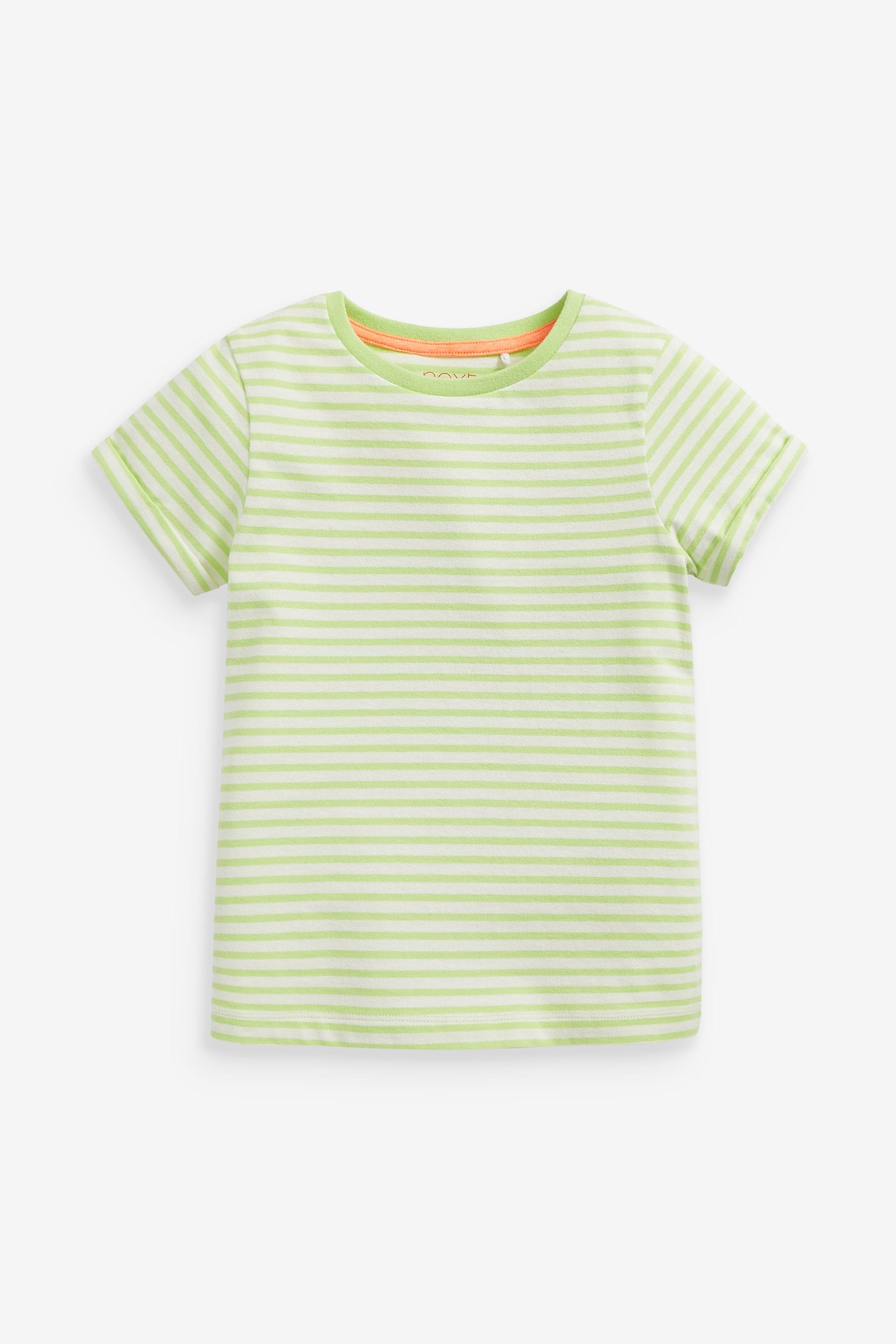 Multi 7 Pack Solid/Stripe T-Shirts (3-16yrs)