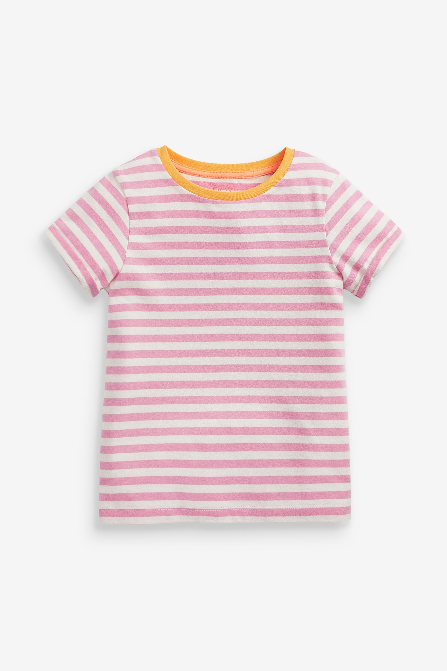 Multi 7 Pack Solid/Stripe T-Shirts (3-16yrs)