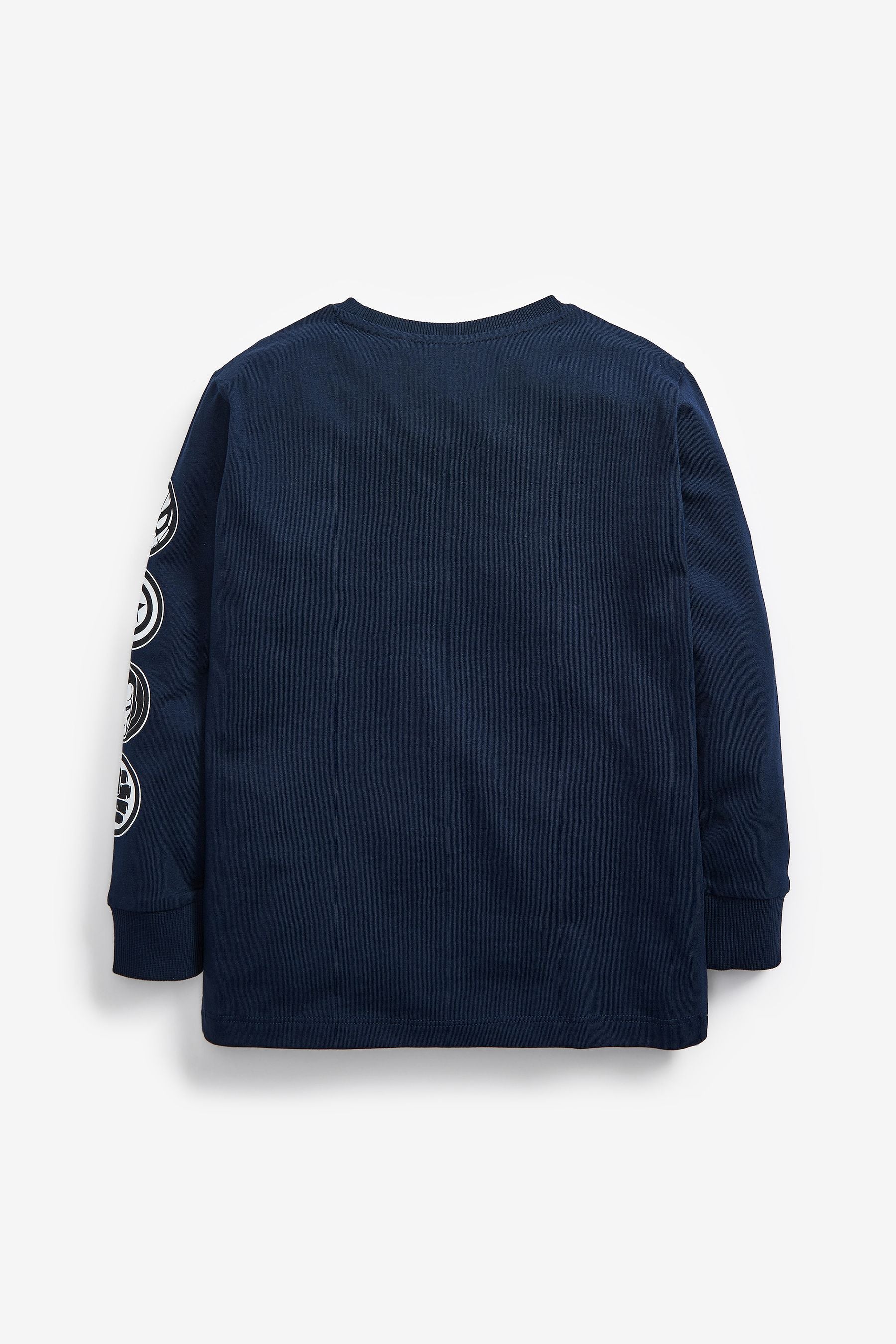 Navy Blue Marvel Long Sleeve T-Shirt (3-16yrs)