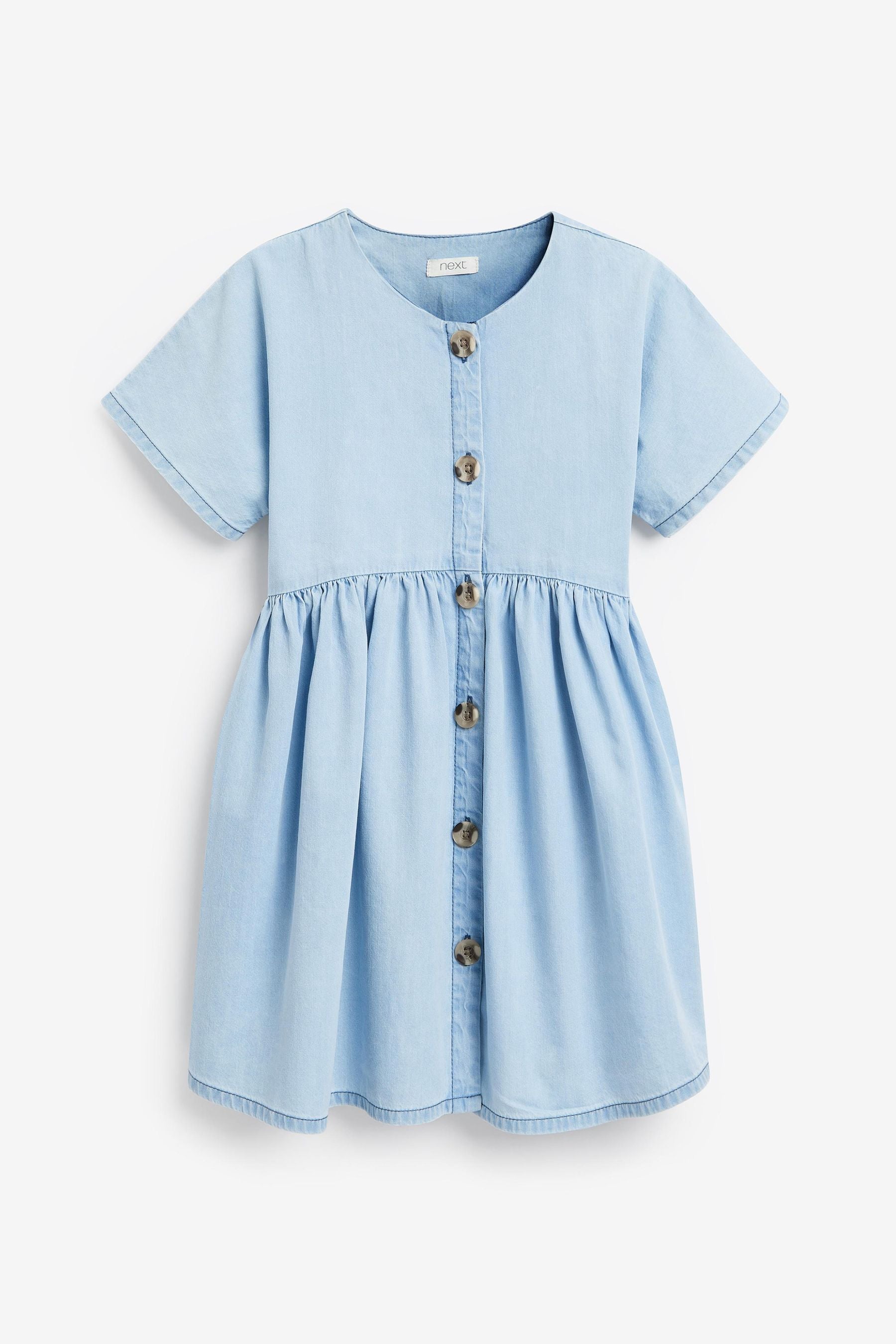 Pale Blue Denim Relaxed Dress (3-16yrs)