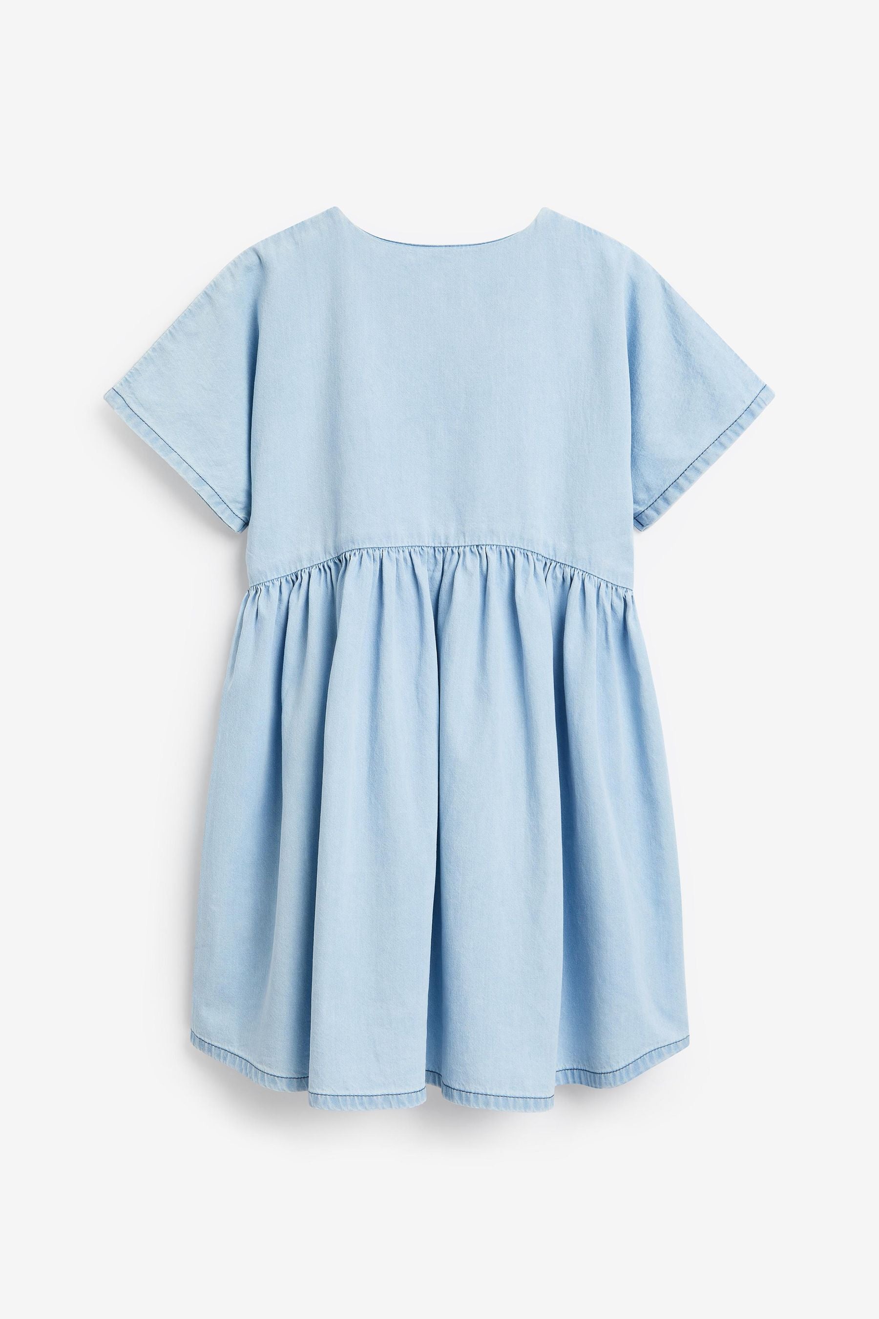 Pale Blue Denim Relaxed Dress (3-16yrs)