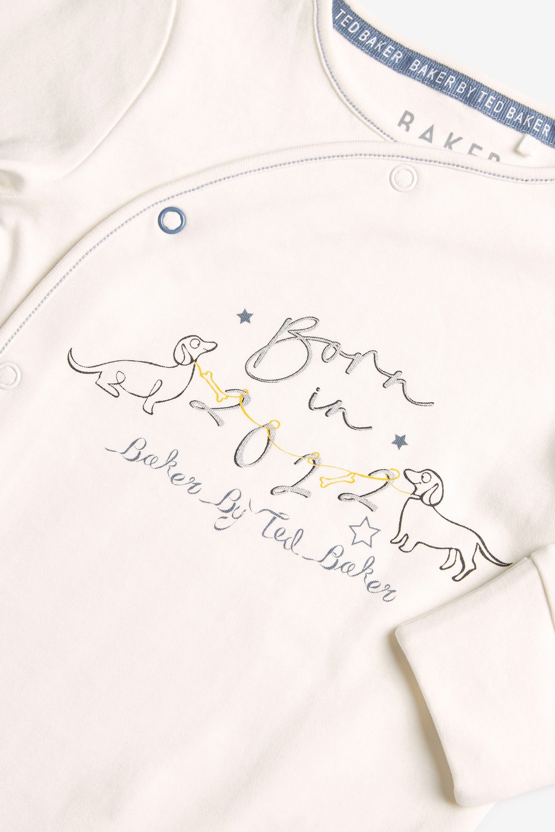 Baker by Ted Baker White Born in 2022 Sleepsuit