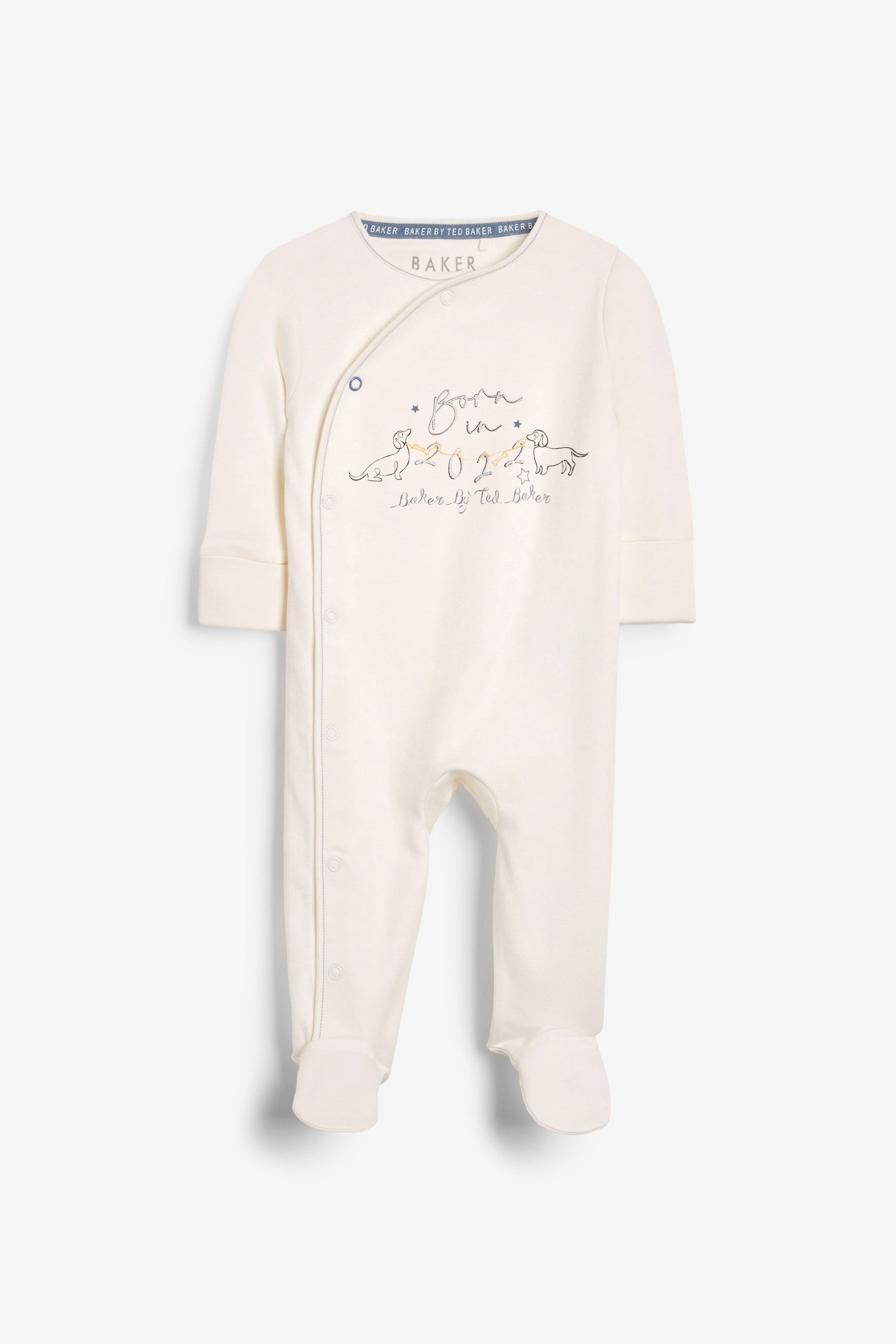 Baker by Ted Baker White Born in 2022 Sleepsuit