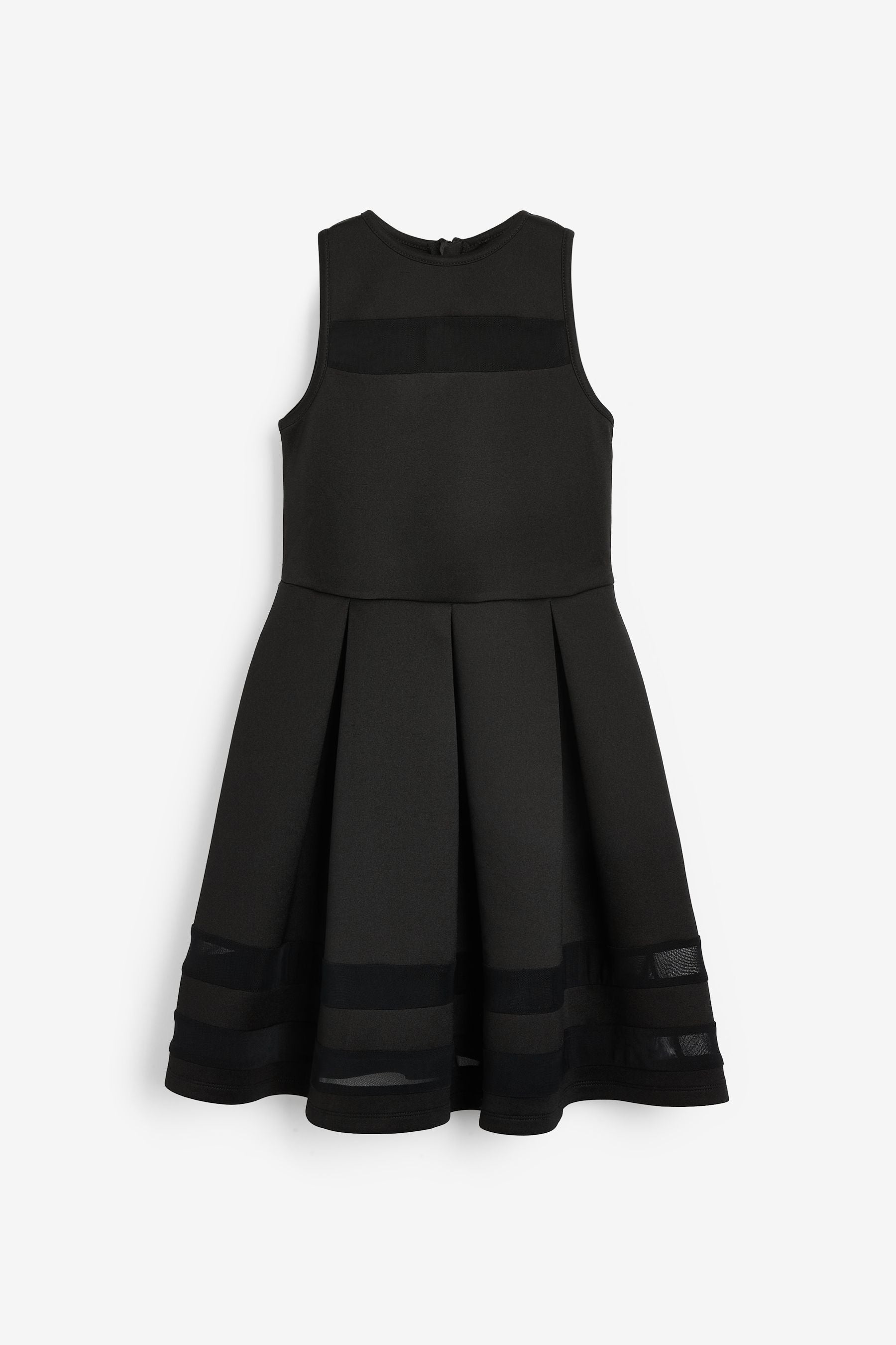 Black Scuba Occasion Dress (3-16yrs)