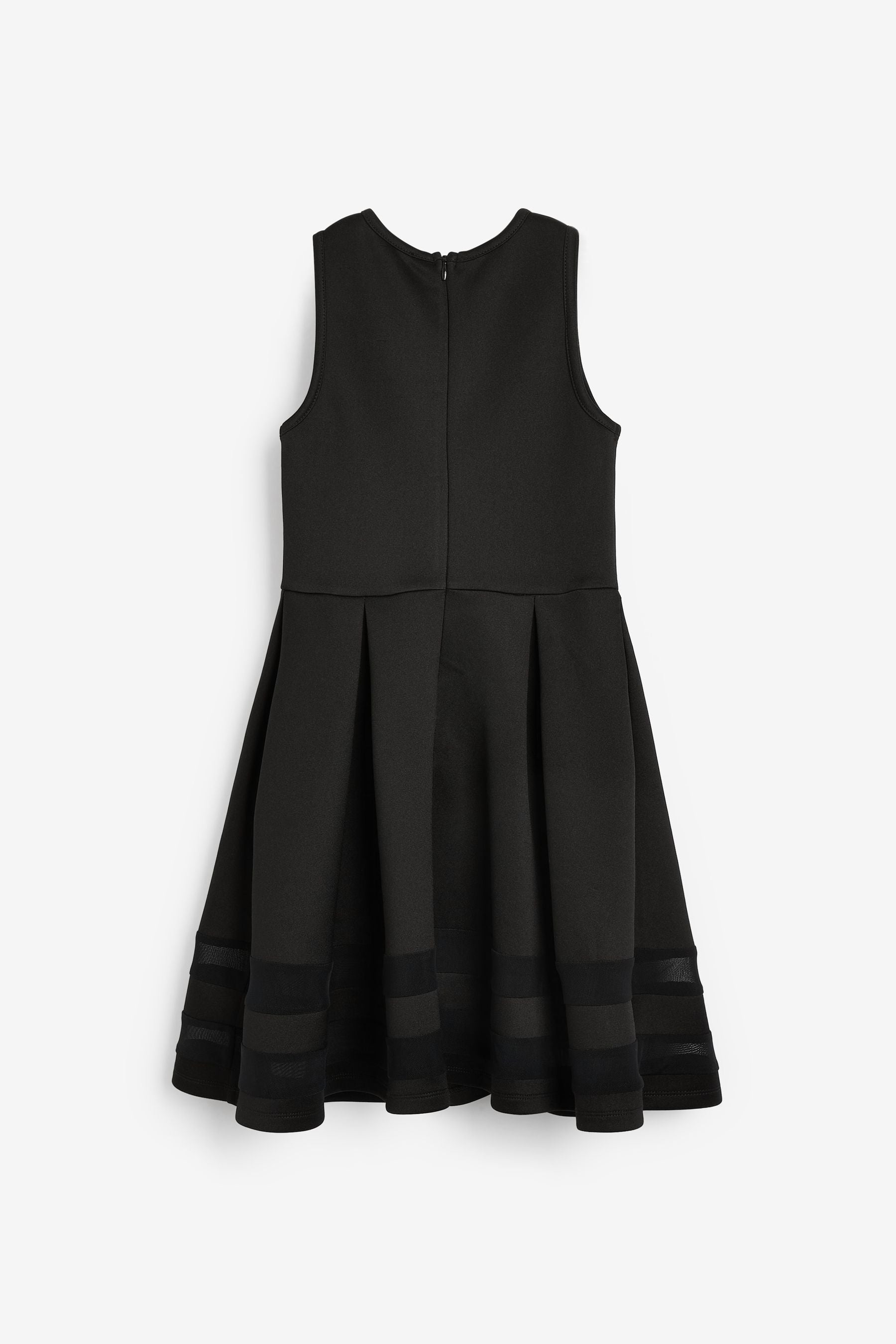 Black Scuba Occasion Dress (3-16yrs)