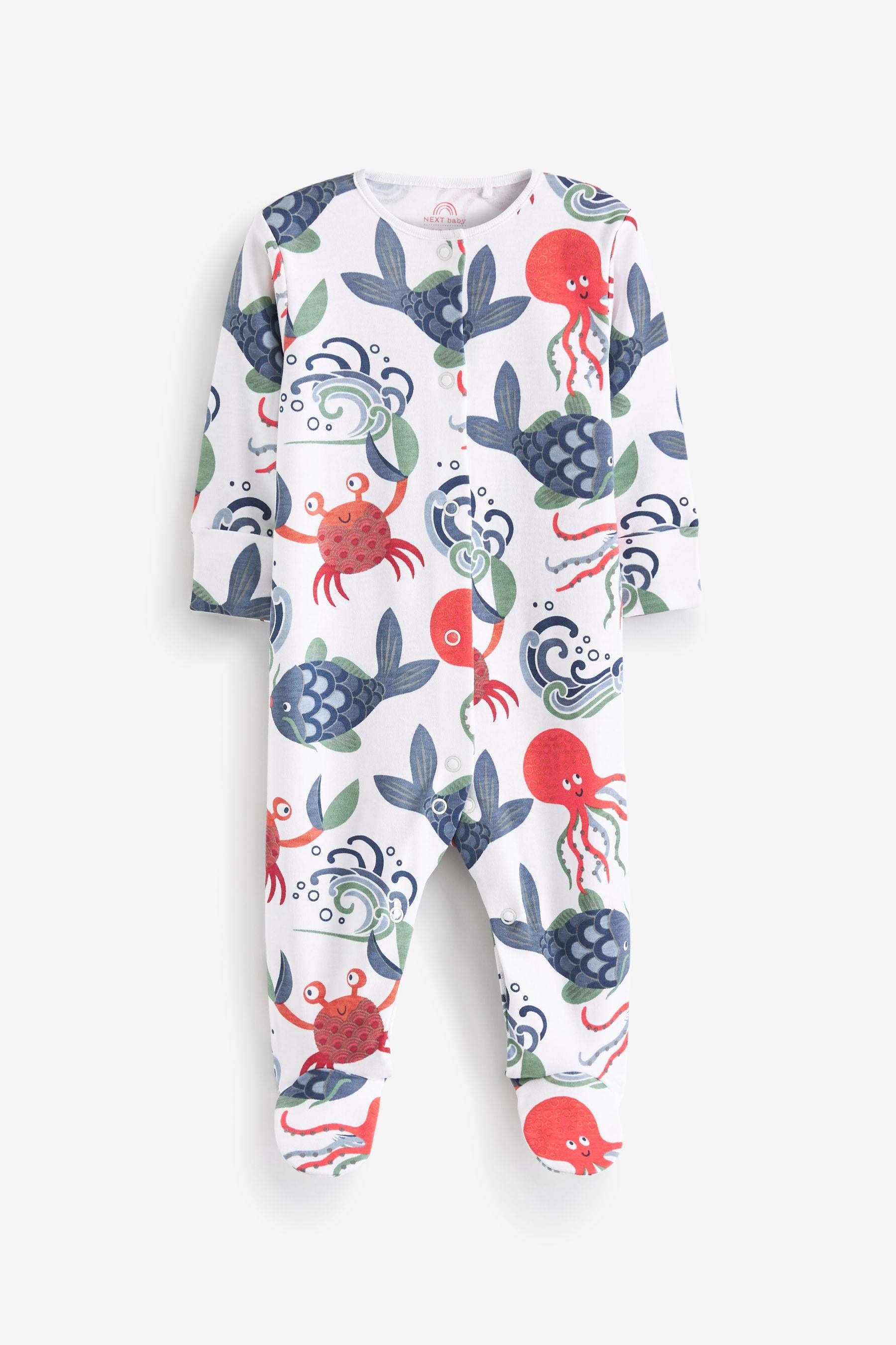 Red Baby Sleepsuits 3 Pack (0-2yrs)