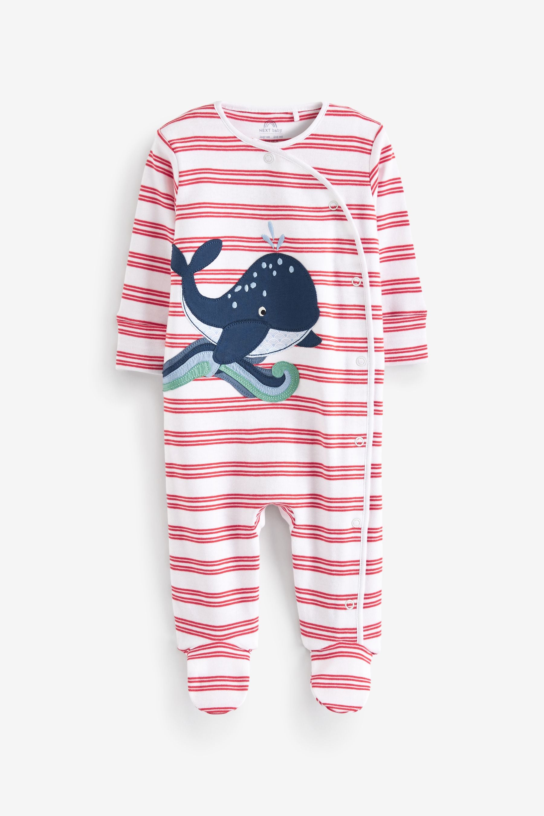 Red Baby Sleepsuits 3 Pack (0-2yrs)