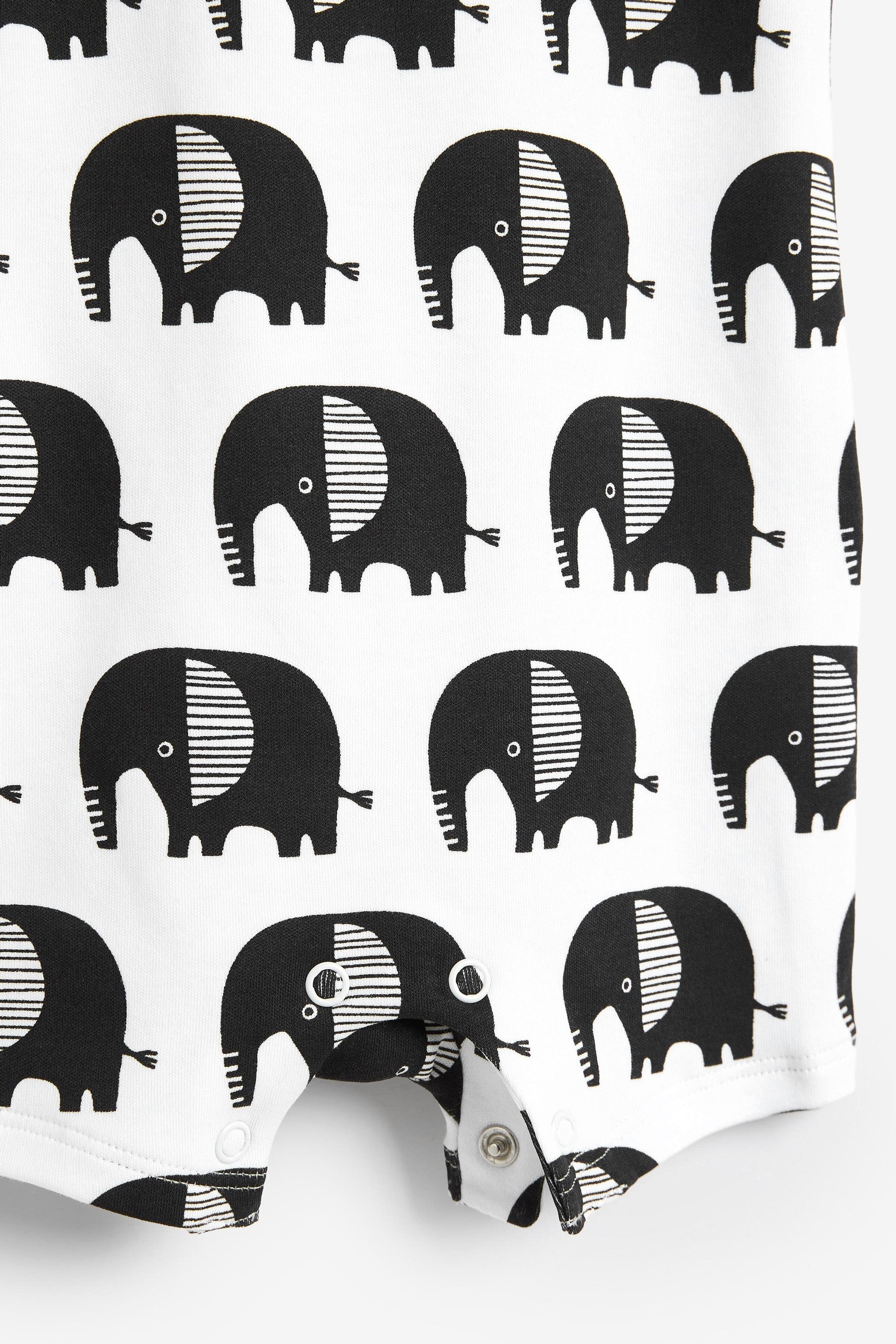 Monochrome 5 Pack Print Rompers (0mths-3yrs)