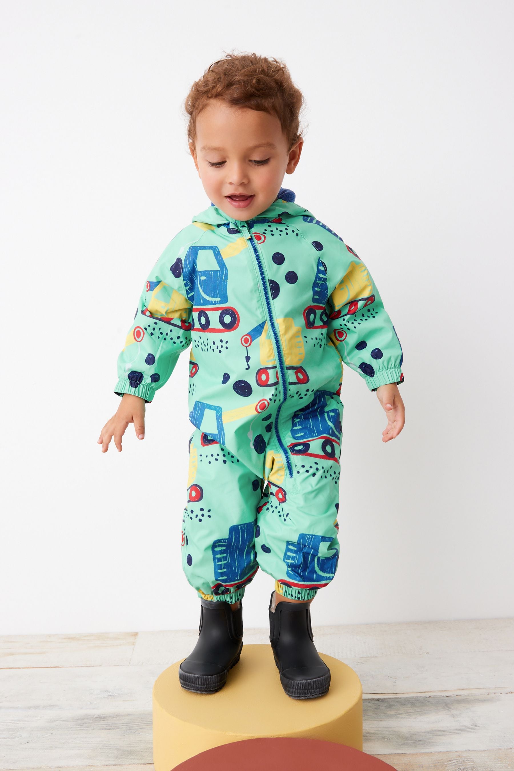 Green Digger Waterproof Fleece Lined Puddlesuit (3mths-7yrs)