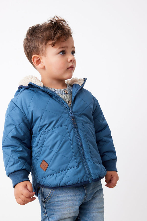 Blue Quilted Coat (3mths-7yrs)