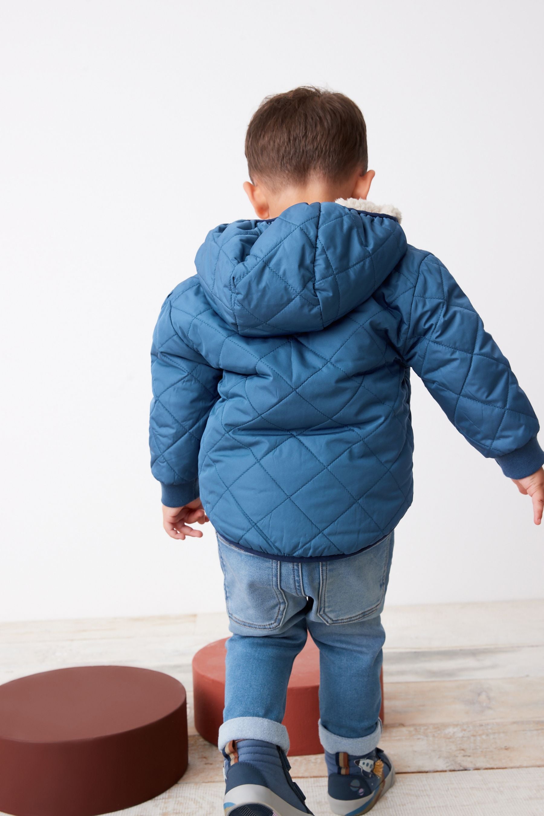 Blue Quilted Coat (3mths-7yrs)