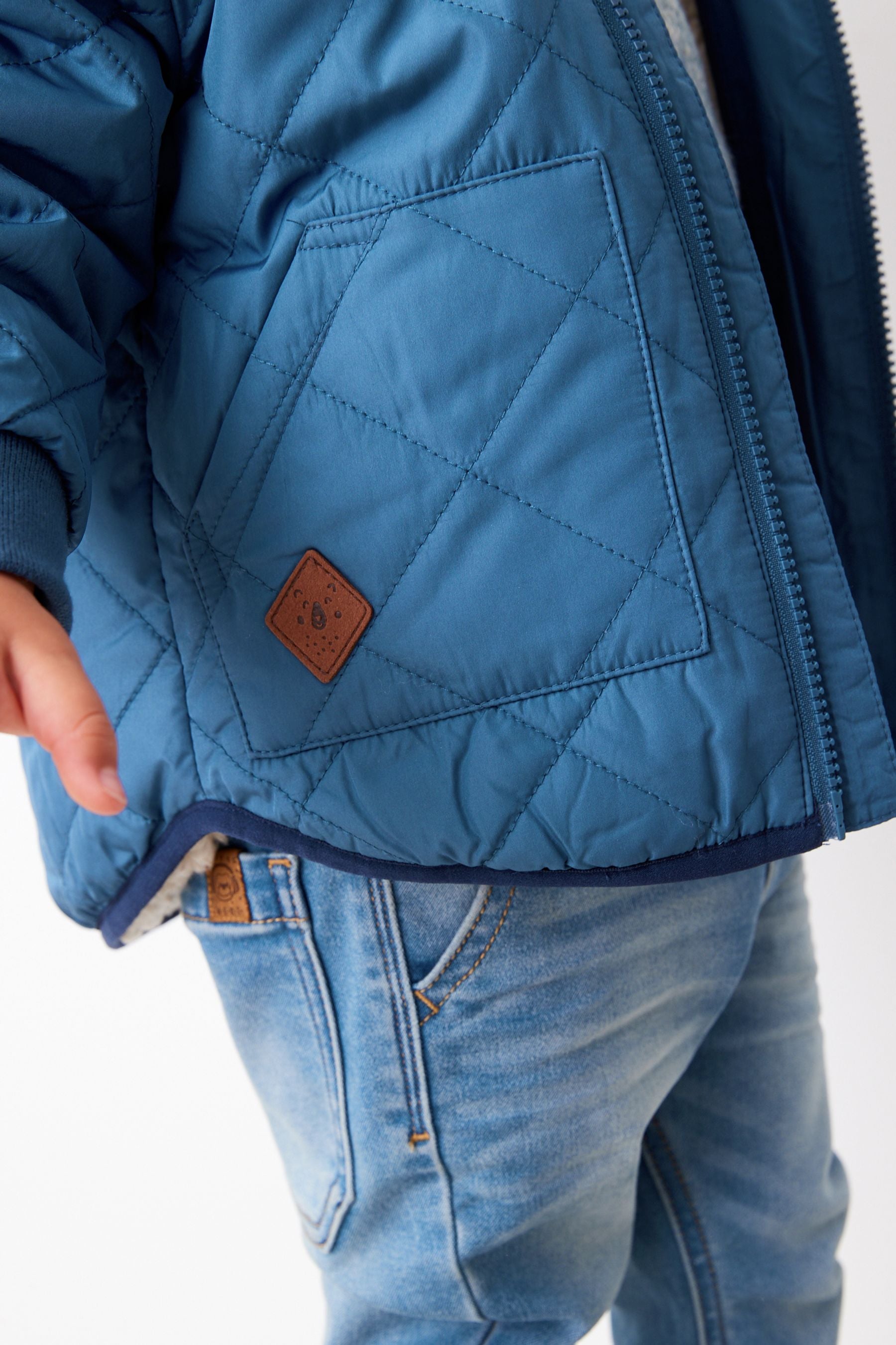 Blue Quilted Coat (3mths-7yrs)