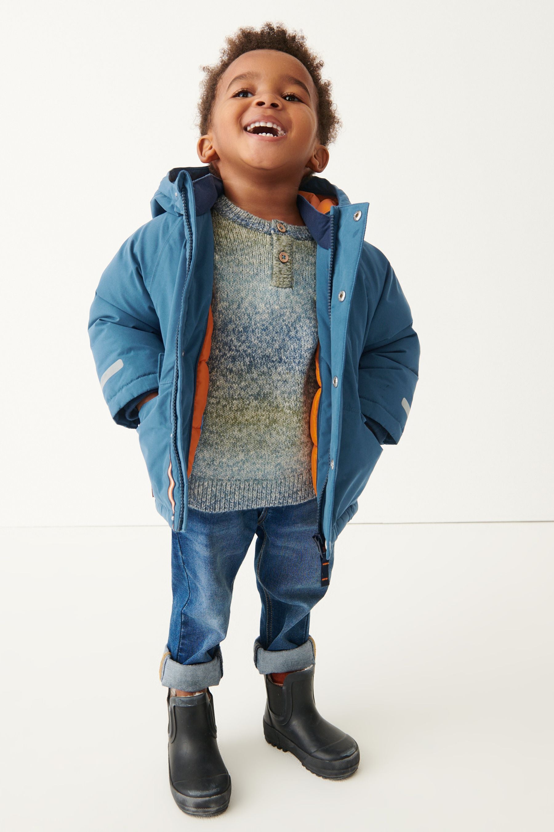 Blue Premium Waterproof Jacket (3mths-7yrs)