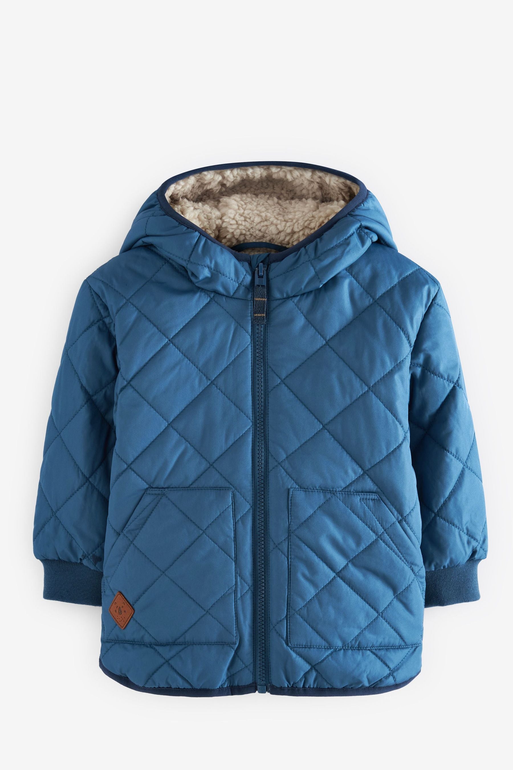 Blue Quilted Coat (3mths-7yrs)