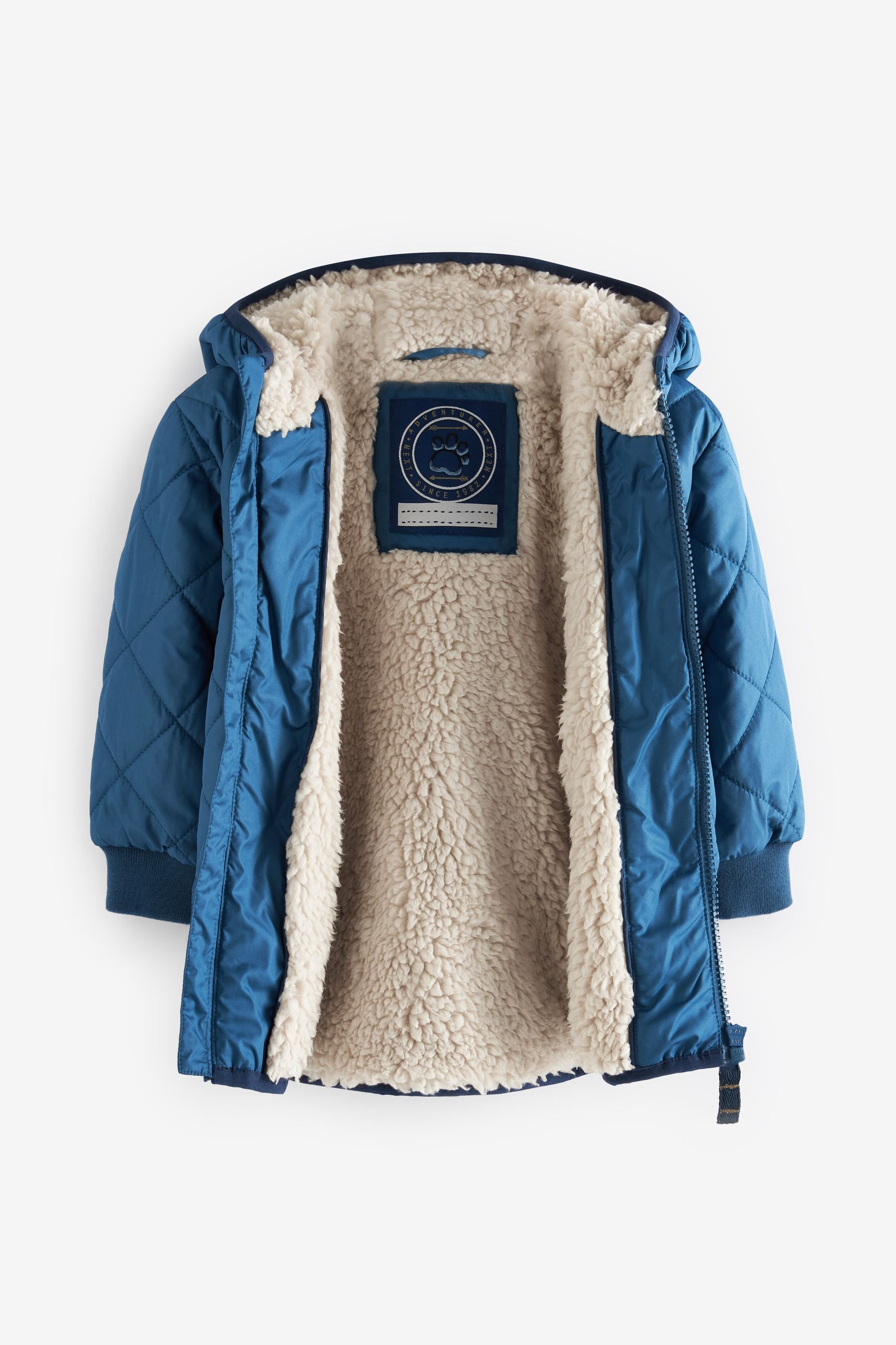 Blue Quilted Coat (3mths-7yrs)