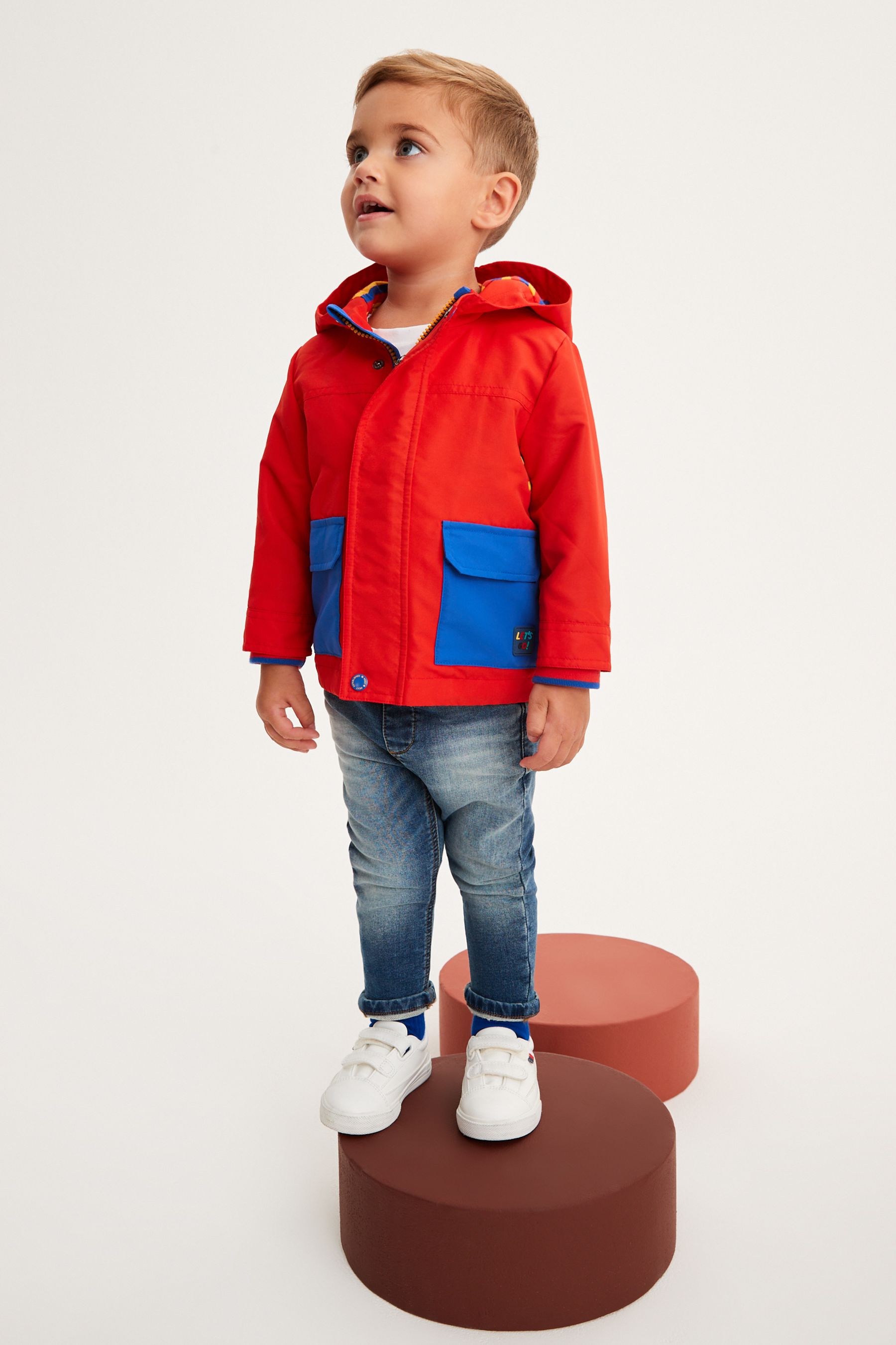 Red Shower Resistant Jacket (3mths-7yrs)