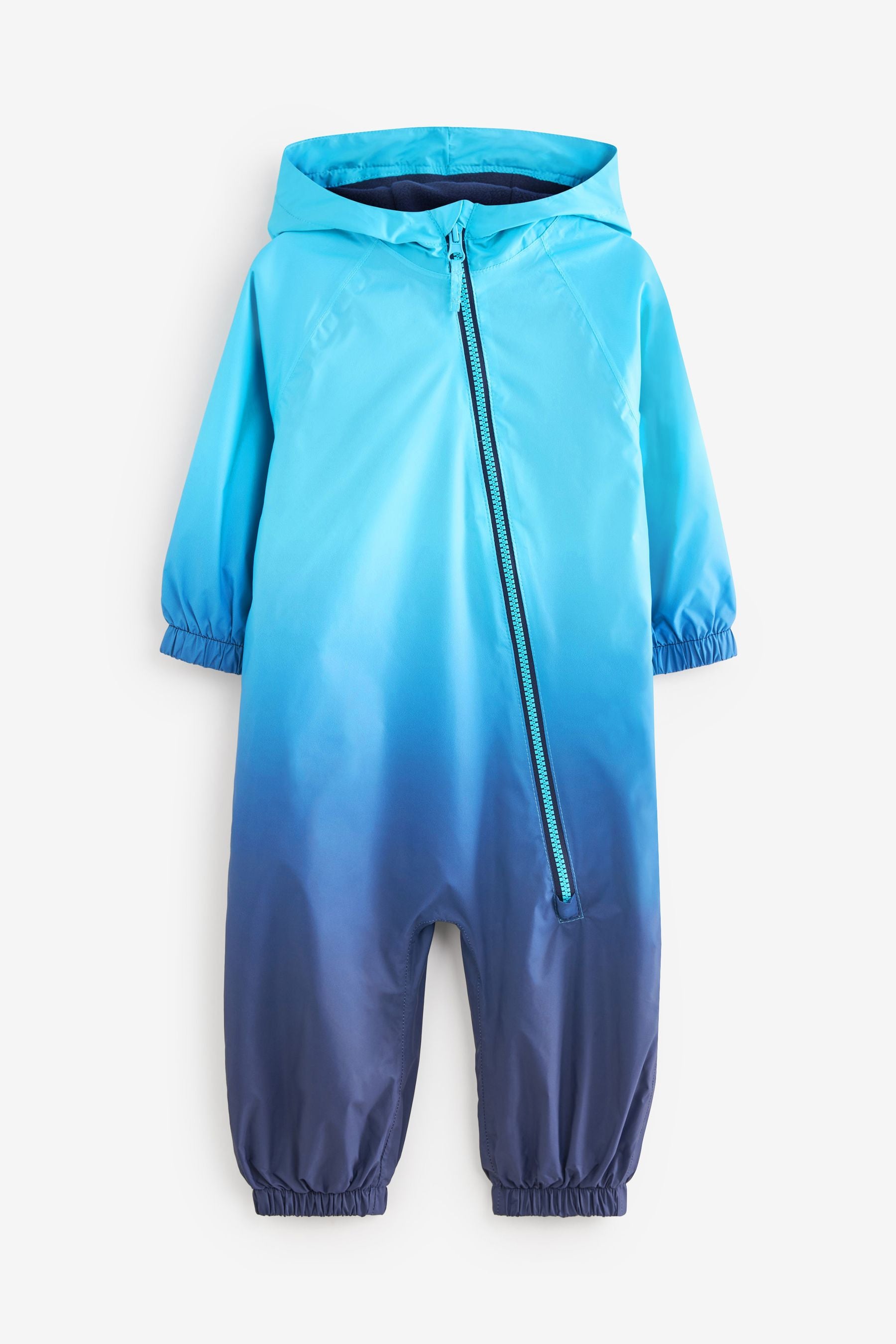 Blue Dip Dye Waterproof Fleece Lined Puddlesuit (3mths-7yrs)