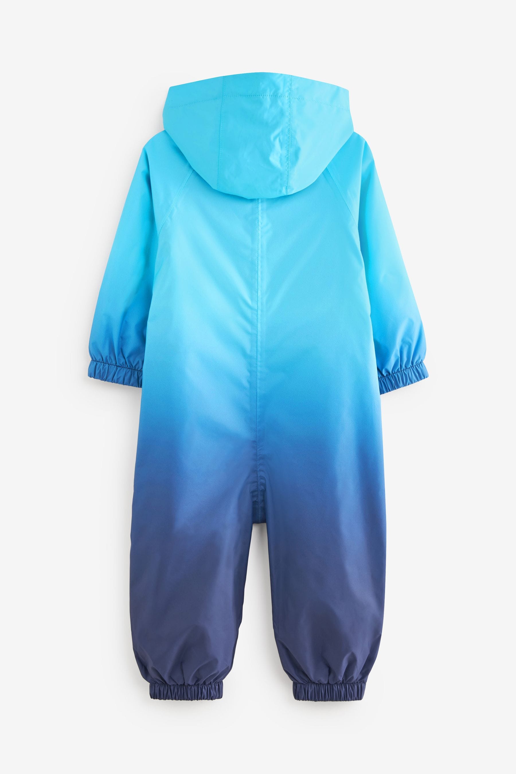 Blue Dip Dye Waterproof Fleece Lined Puddlesuit (3mths-7yrs)