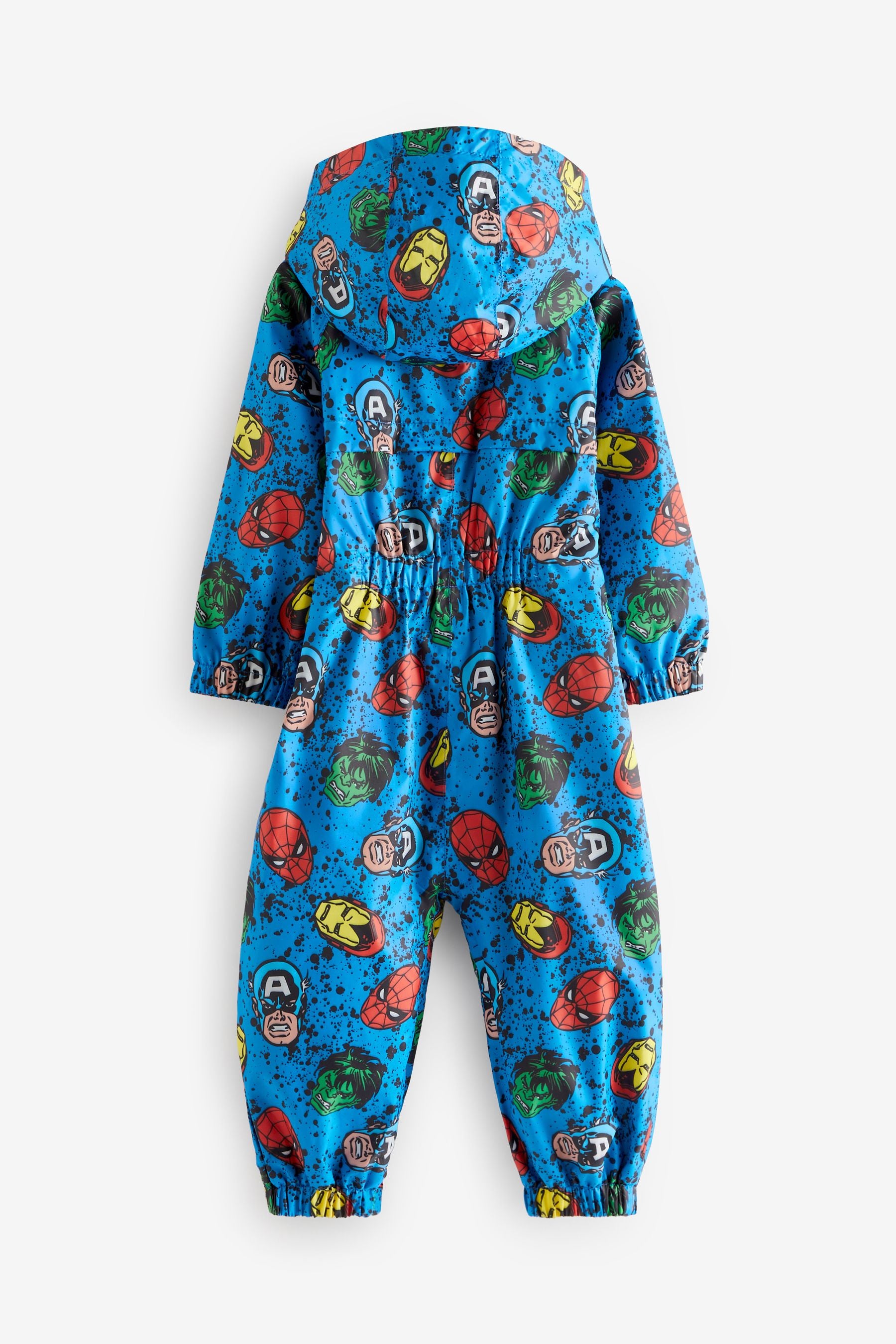 Marvel Cobalt Blue Waterproof Fleece Lined Puddlesuit (3mths-7yrs)