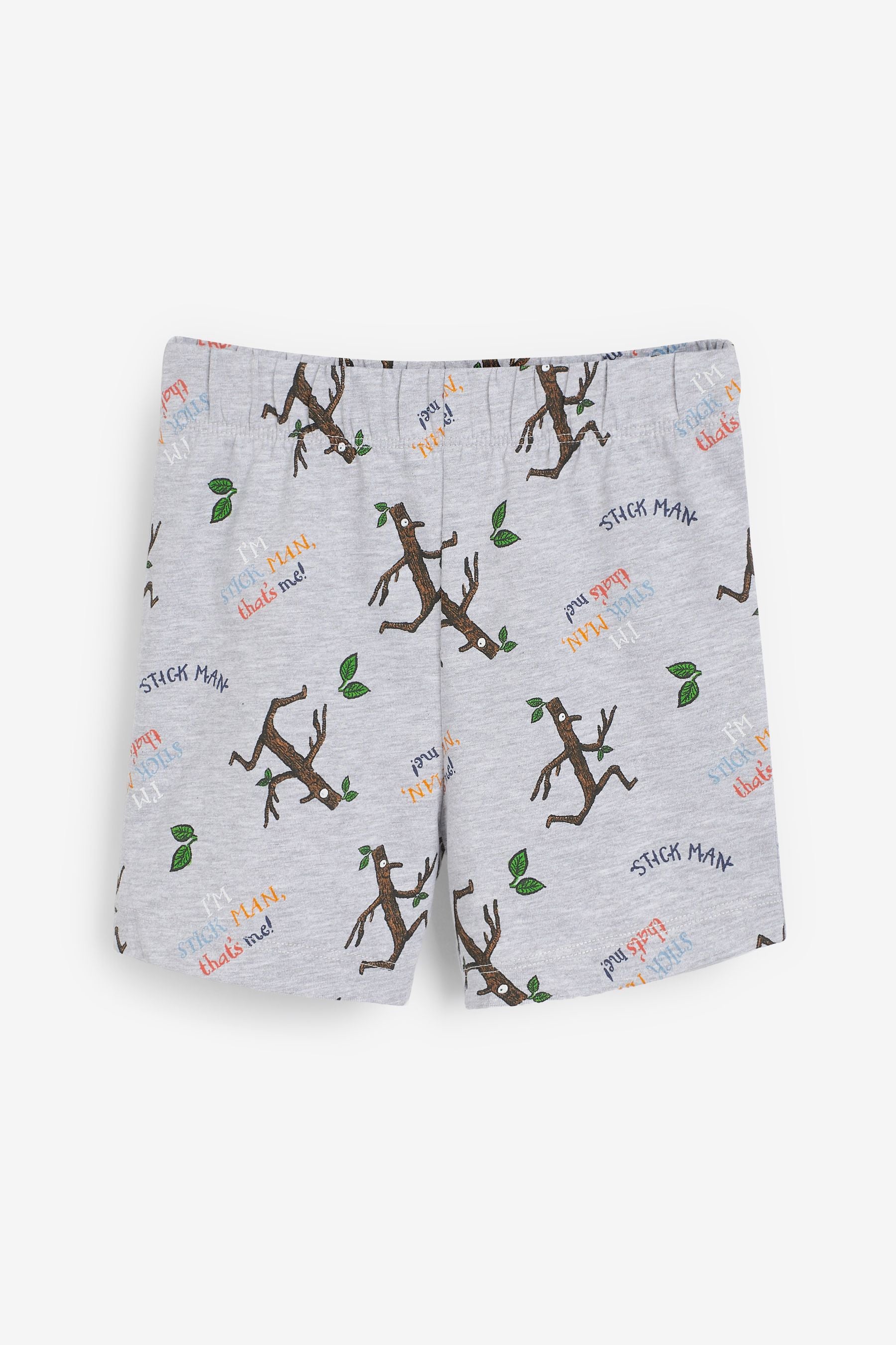 Stickman Green/Grey Short Pyjamas (9mths-9