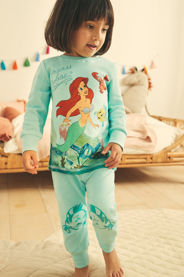 Blue The Little Mermaid Disney Princess Pyjamas (9mths-8yrs)