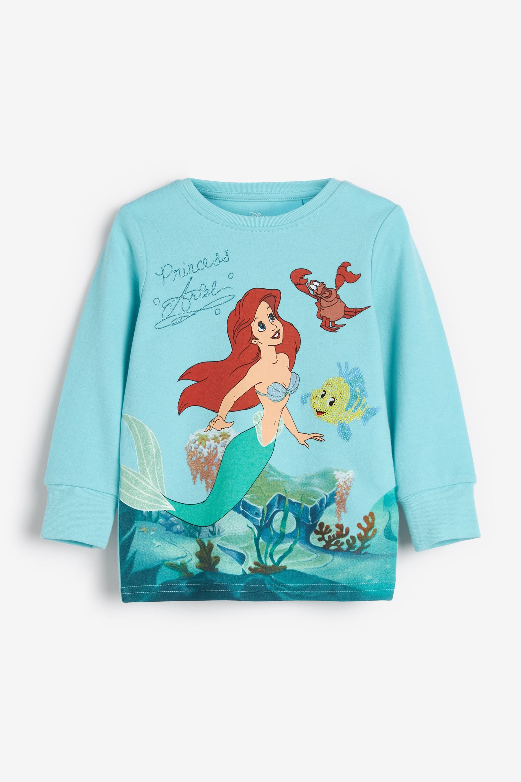 Blue The Little Mermaid Disney Princess Pyjamas (9mths-8yrs)