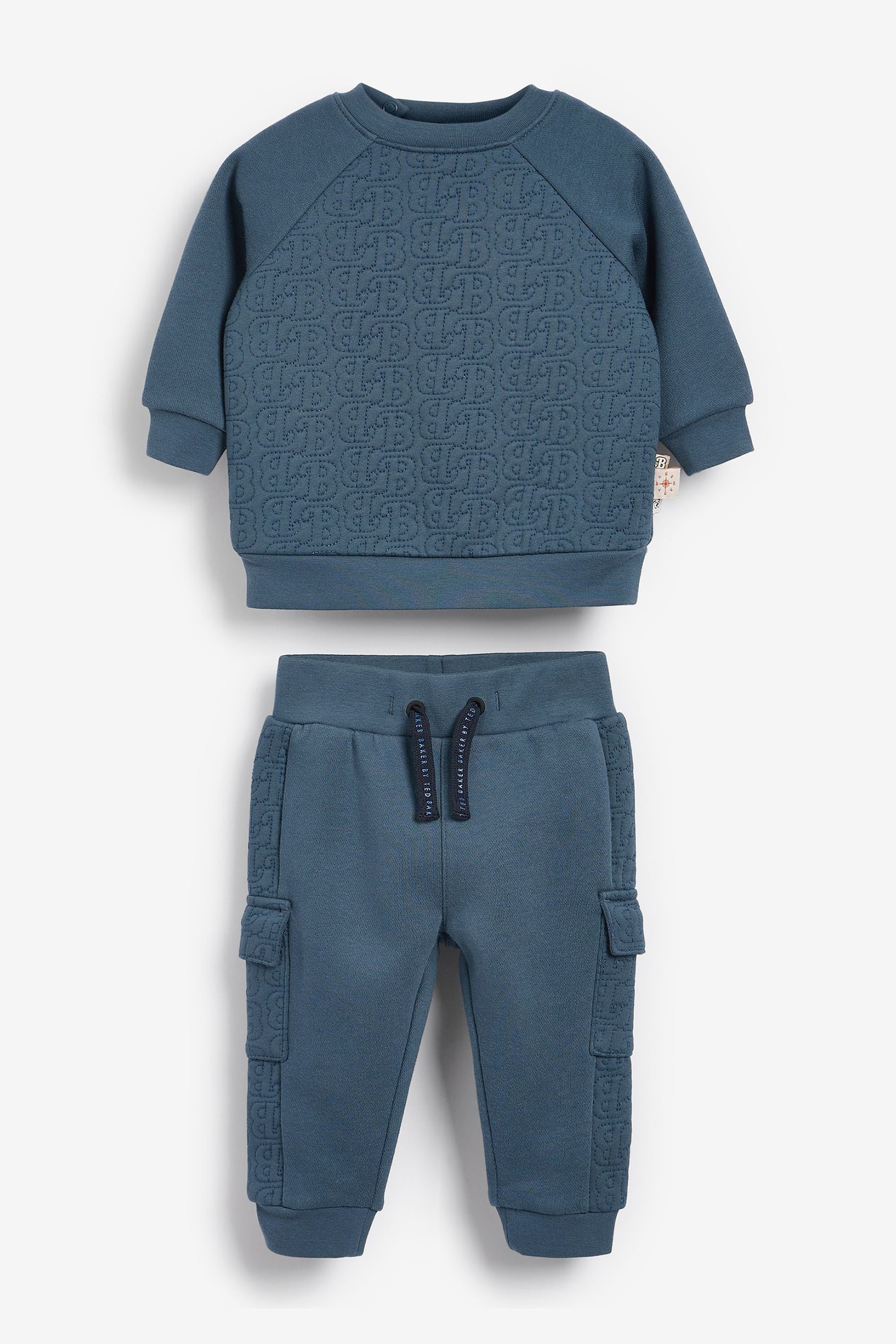 Baker by Ted Baker Navy Quilted Tracksuit