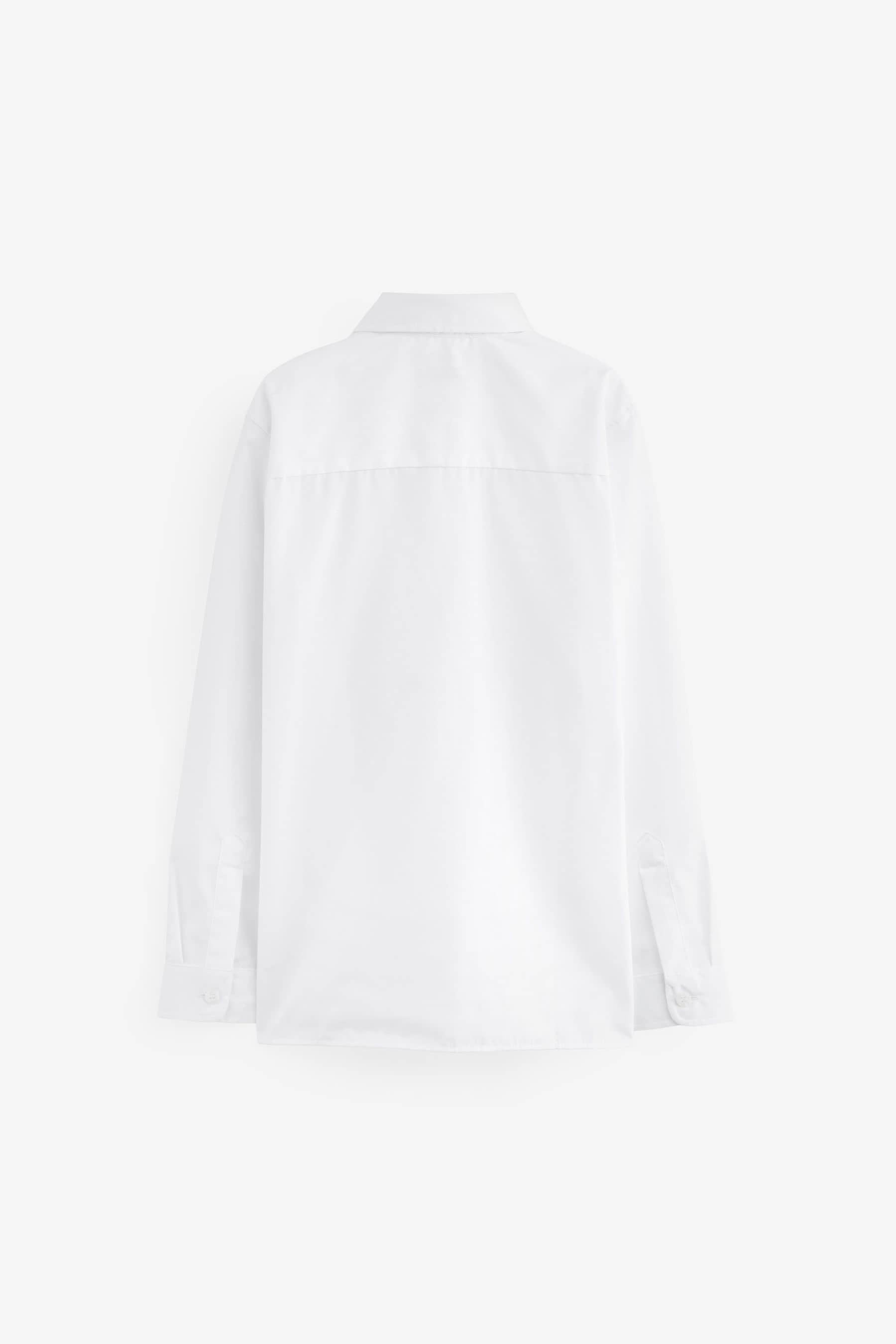 White 2 Pack Long Sleeve School Shirts (3-17yrs)