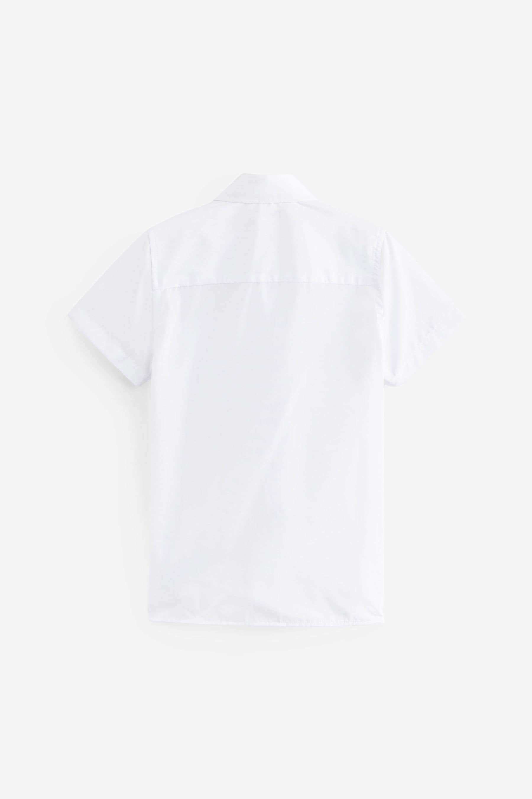 White 2 Pack Short Sleeve School Shirts (3-17yrs)