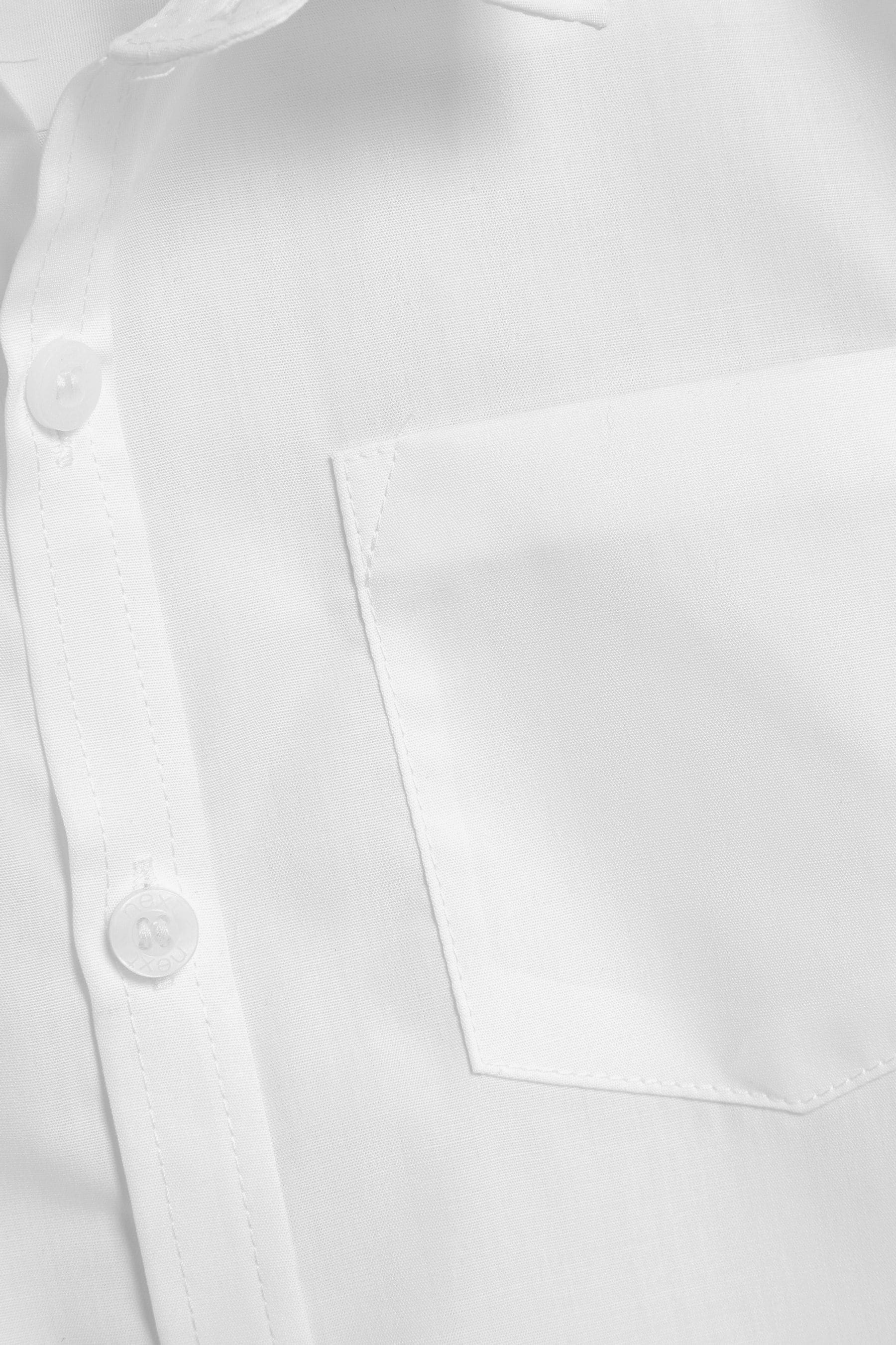 White 2 Pack Short Sleeve School Shirts (3-17yrs)